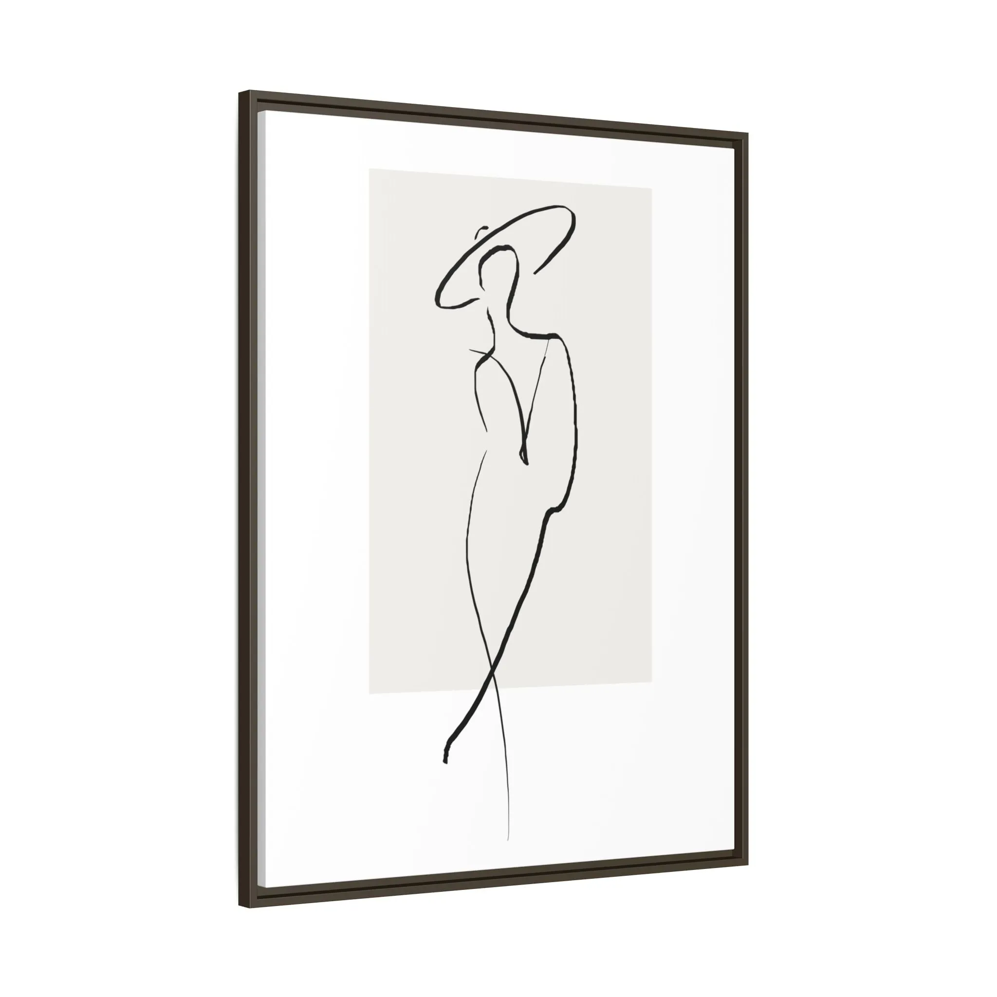 "N1" Sketch Framed Canvas Art – Decor for Modern Spaces