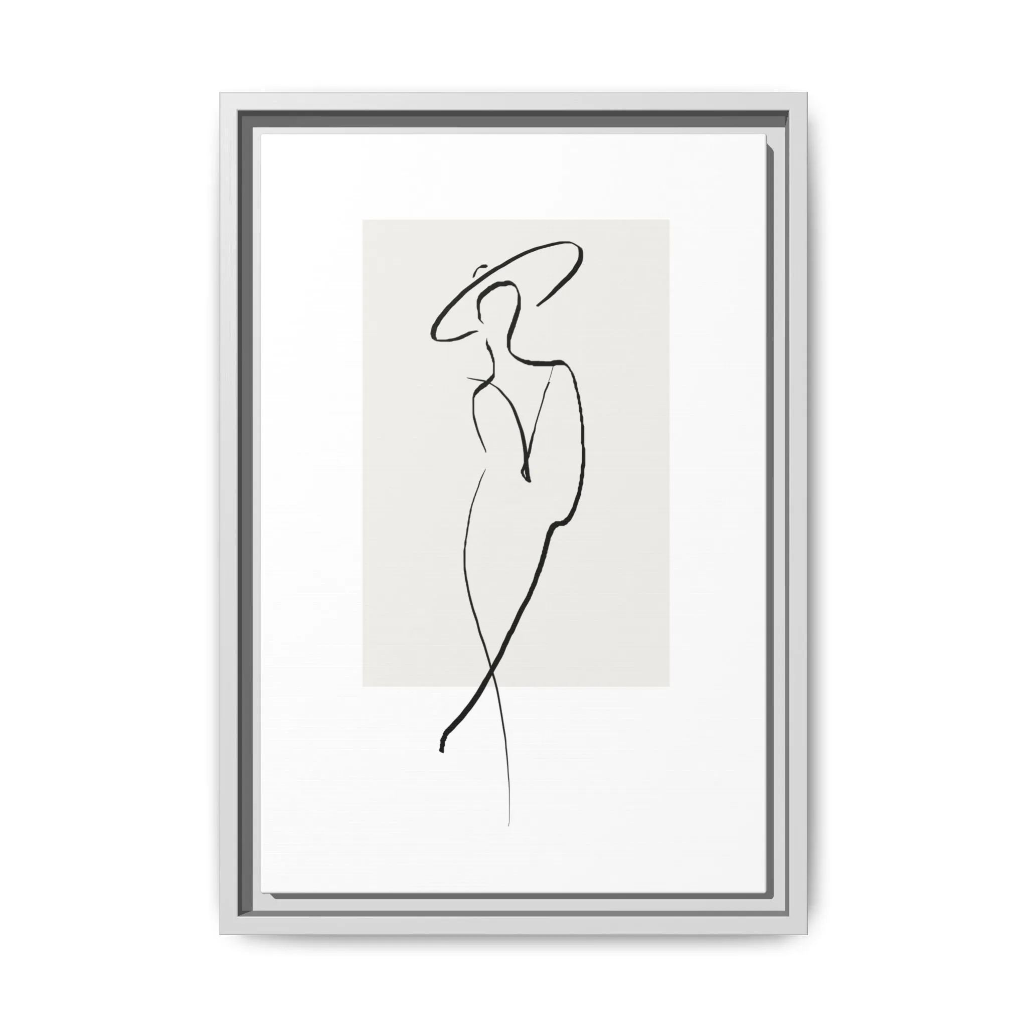 "N1" Sketch Framed Canvas Art – Decor for Modern Spaces