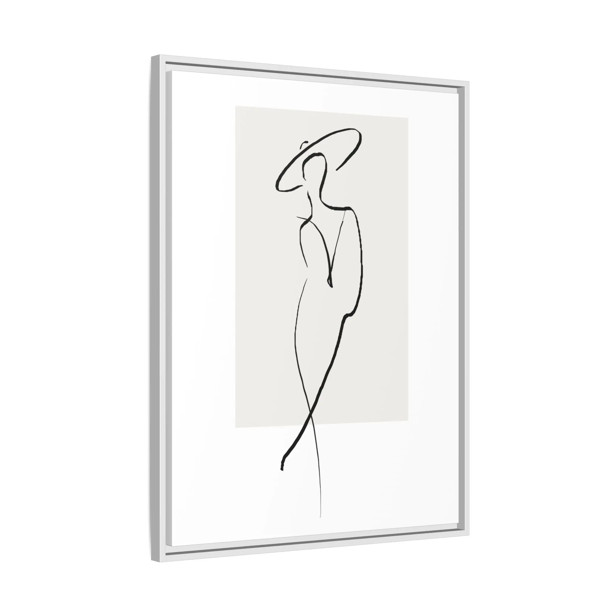 "N1" Sketch Framed Canvas Art – Decor for Modern Spaces