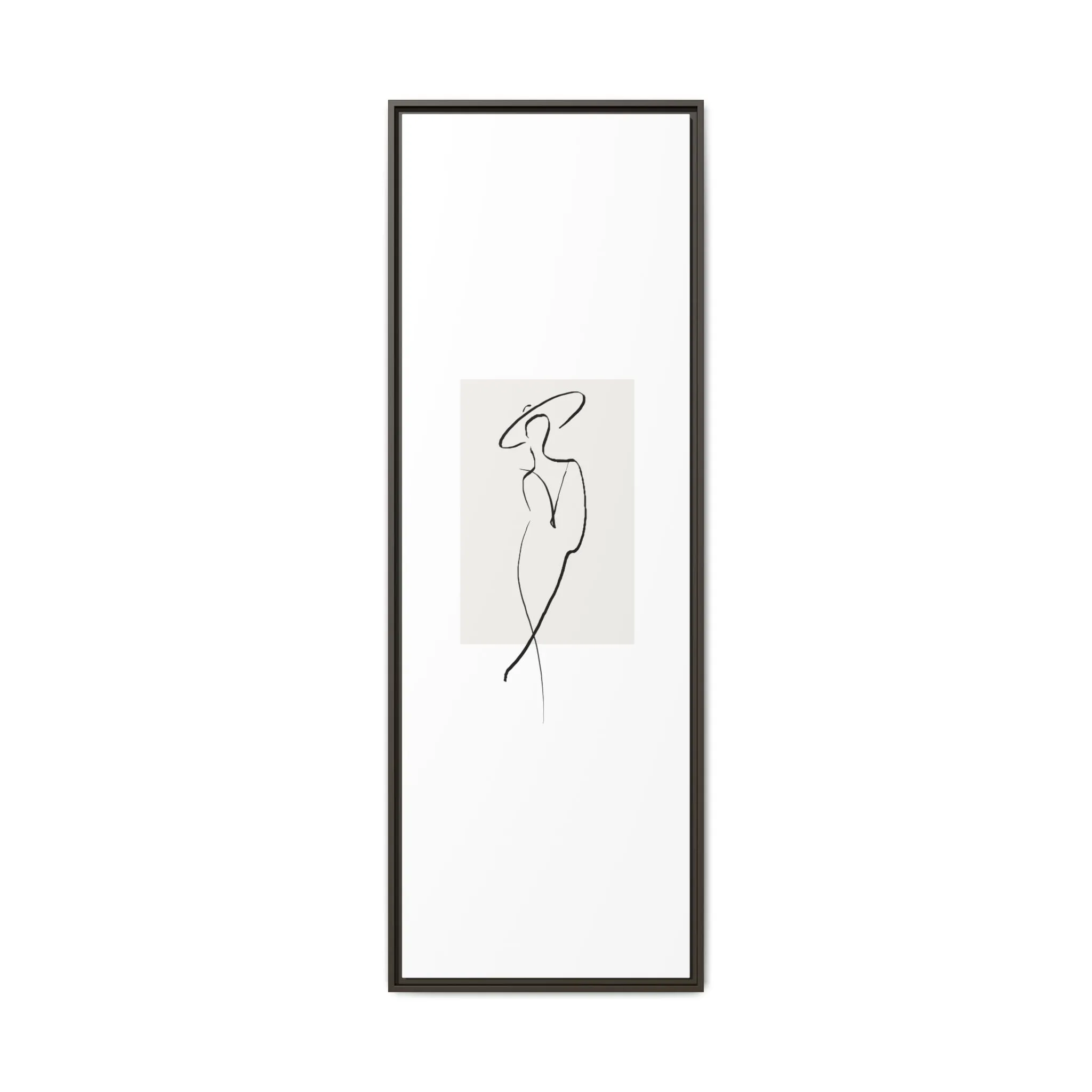 "N1" Sketch Framed Canvas Art – Decor for Modern Spaces