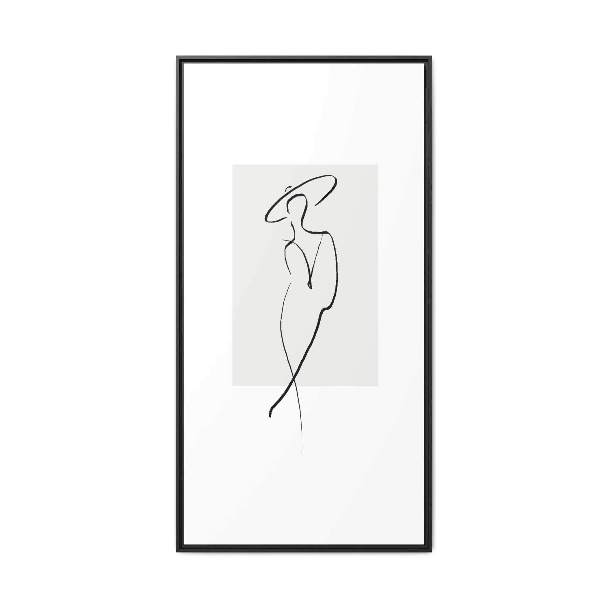 "N1" Sketch Framed Canvas Art – Decor for Modern Spaces