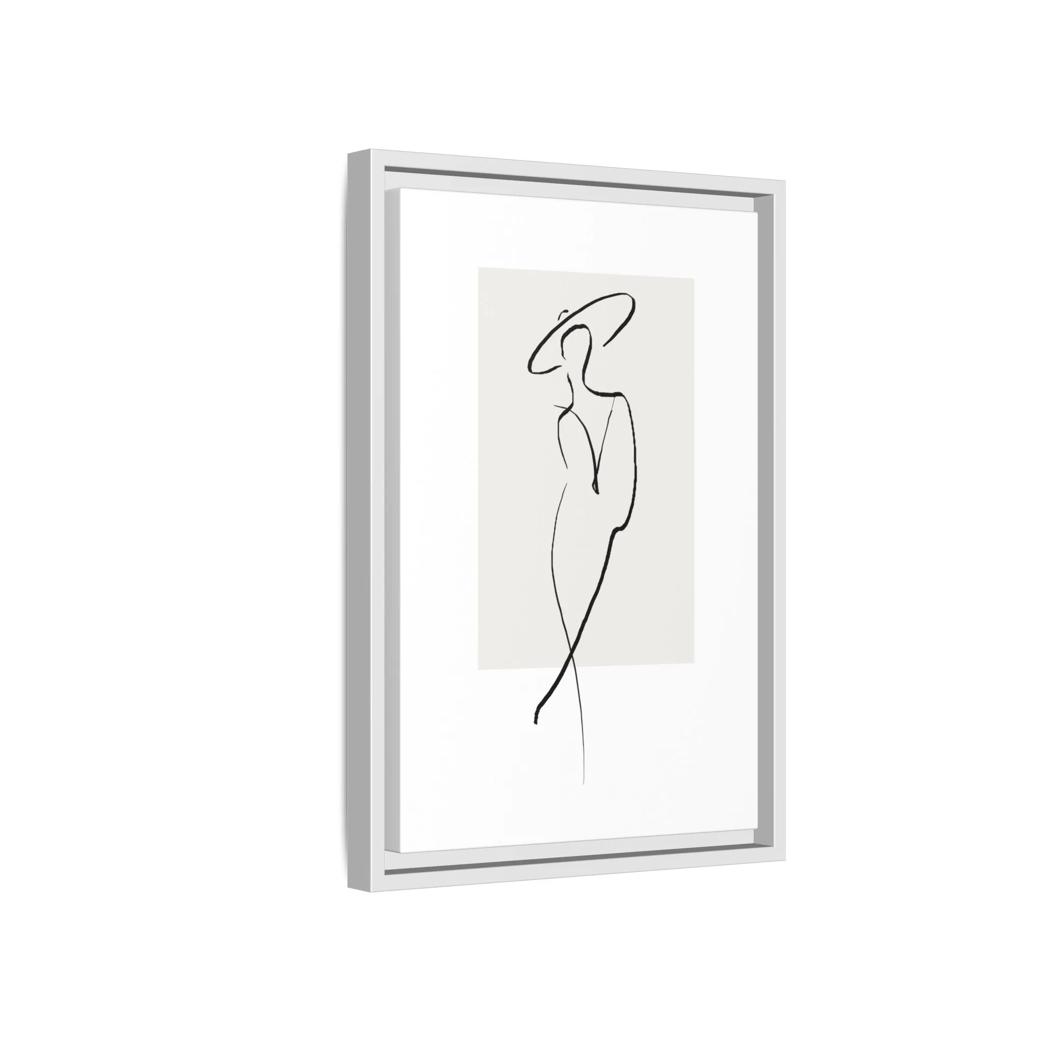 "N1" Sketch Framed Canvas Art – Decor for Modern Spaces