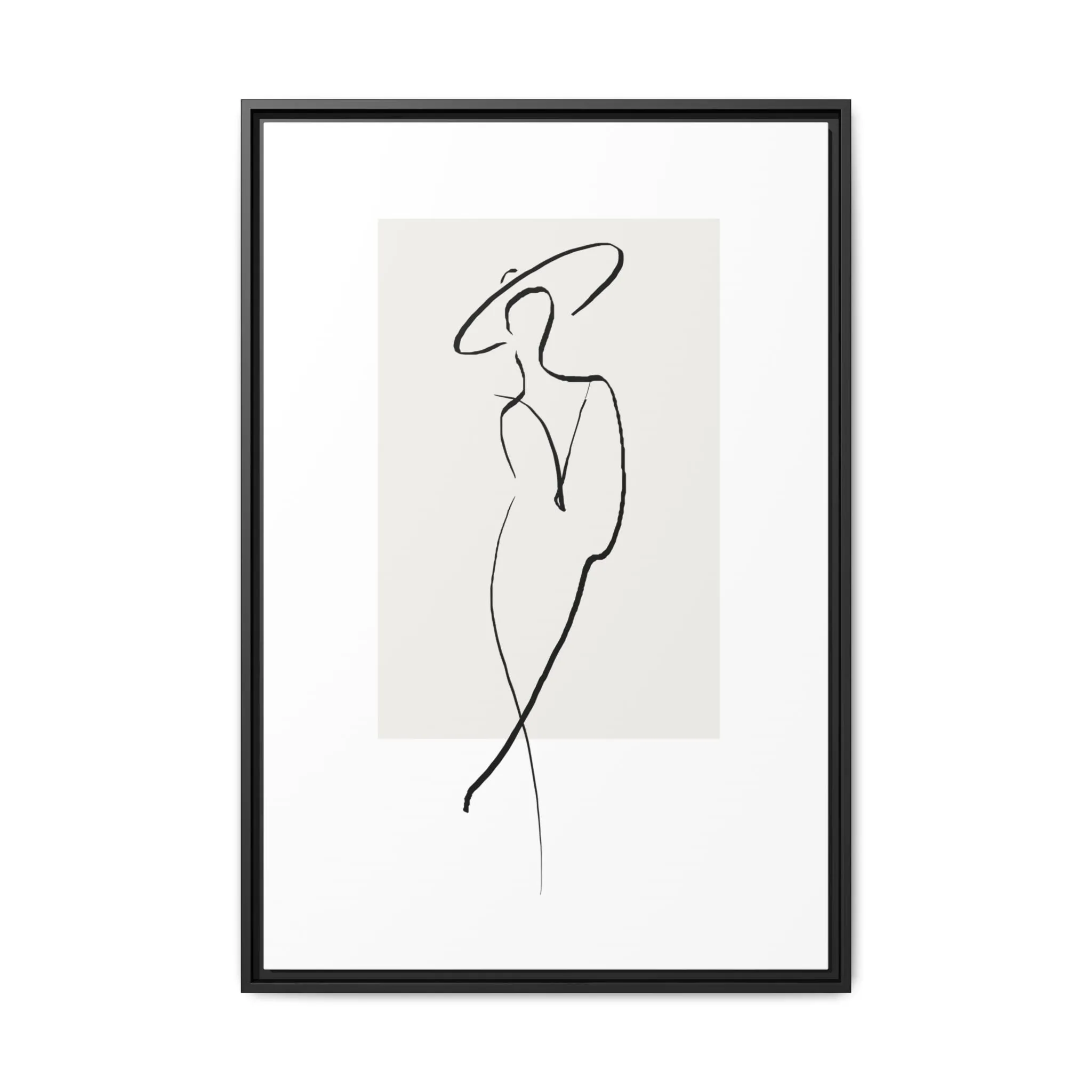 "N1" Sketch Framed Canvas Art – Decor for Modern Spaces