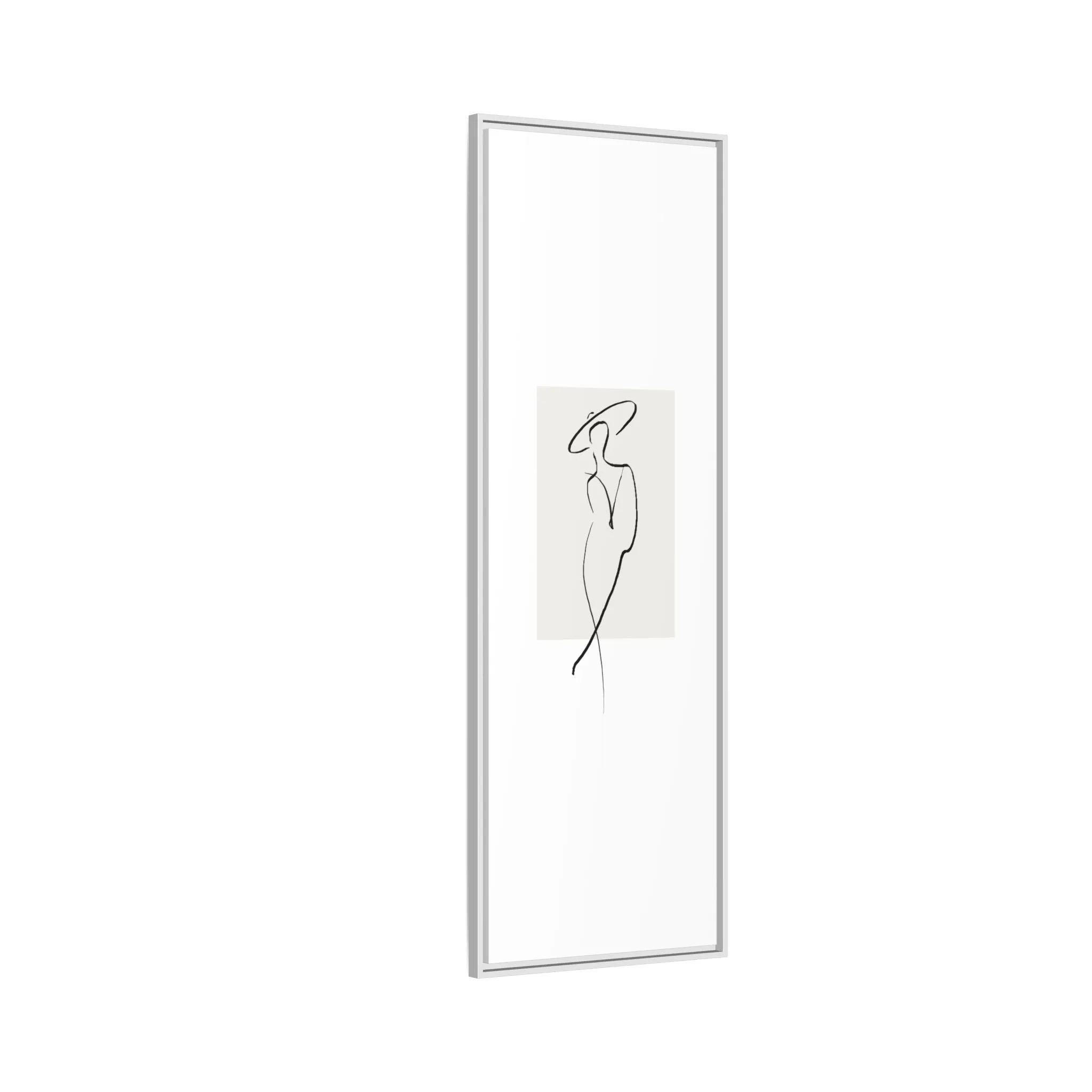 "N1" Sketch Framed Canvas Art – Decor for Modern Spaces