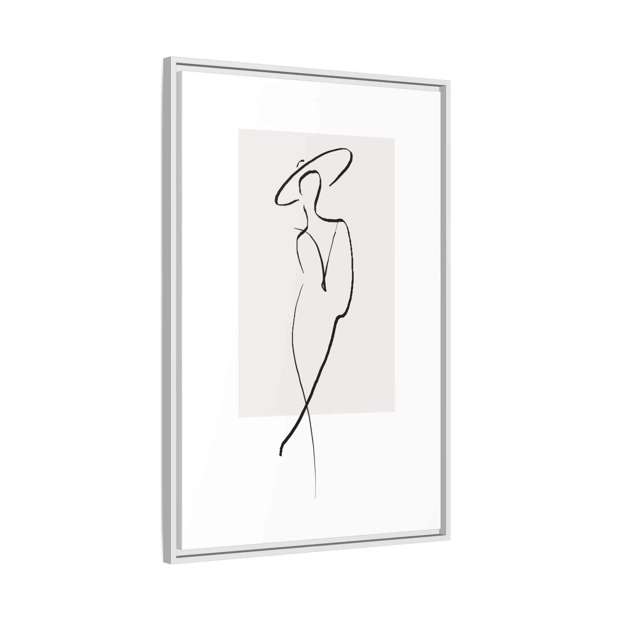 "N1" Sketch Framed Canvas Art – Decor for Modern Spaces