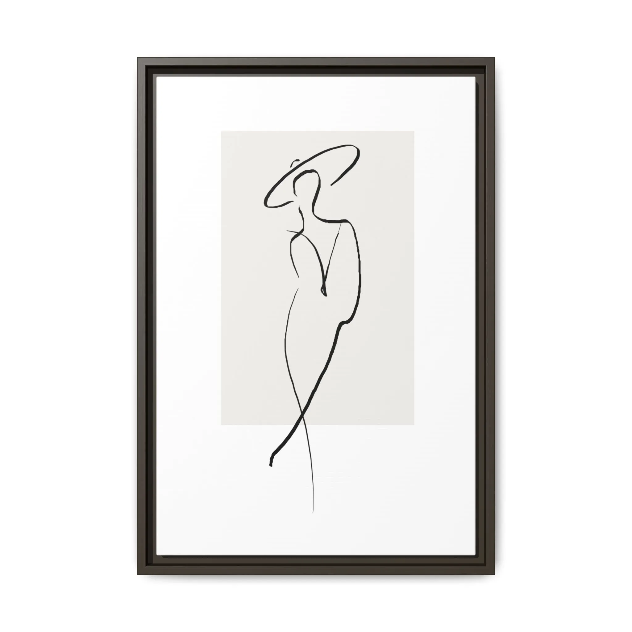 "N1" Sketch Framed Canvas Art – Decor for Modern Spaces