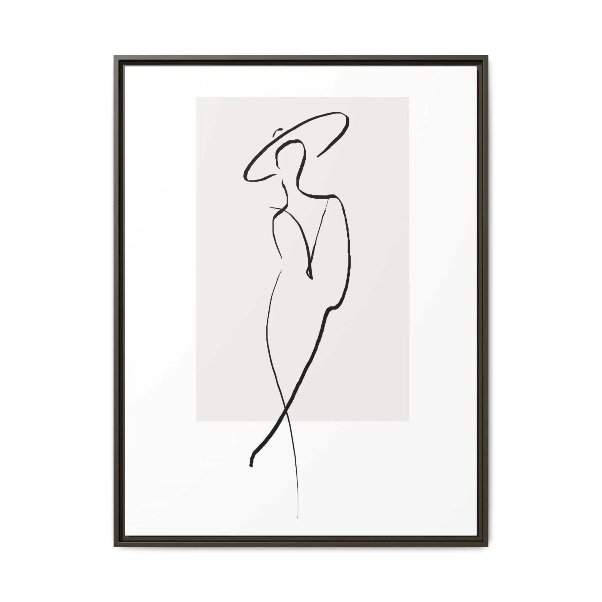 "N1" Sketch Framed Canvas Art – Decor for Modern Spaces