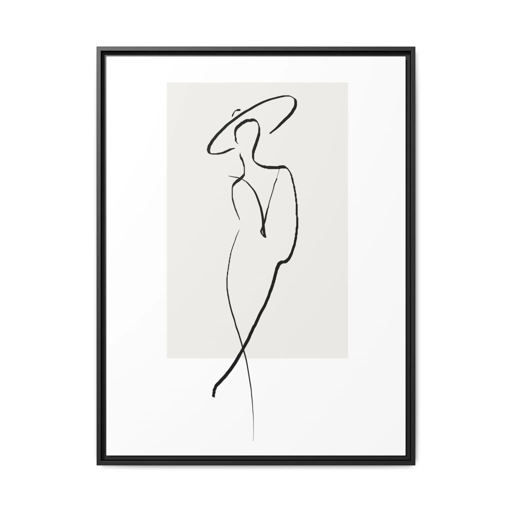 "N1" Sketch Framed Canvas Art – Decor for Modern Spaces