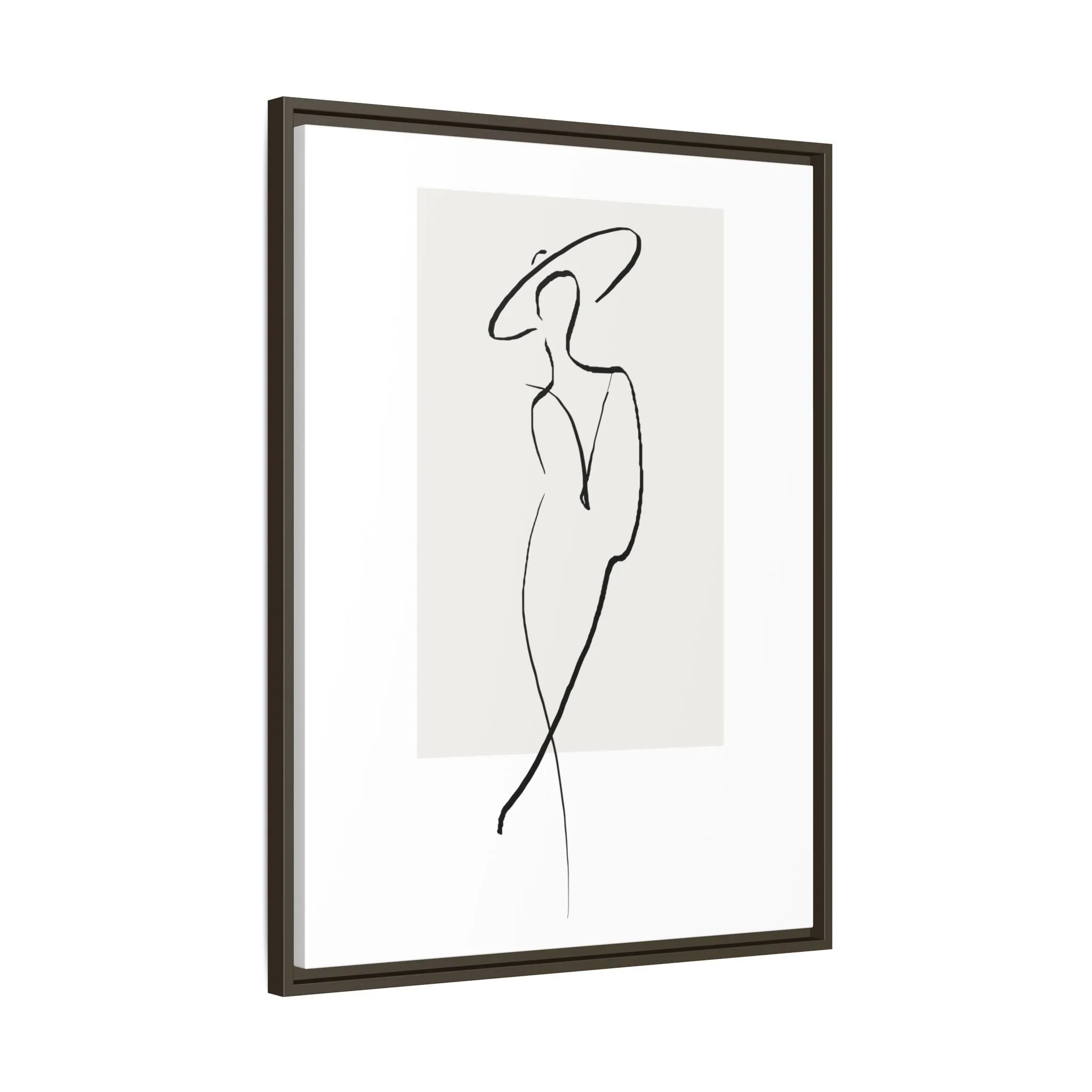 "N1" Sketch Framed Canvas Art – Decor for Modern Spaces