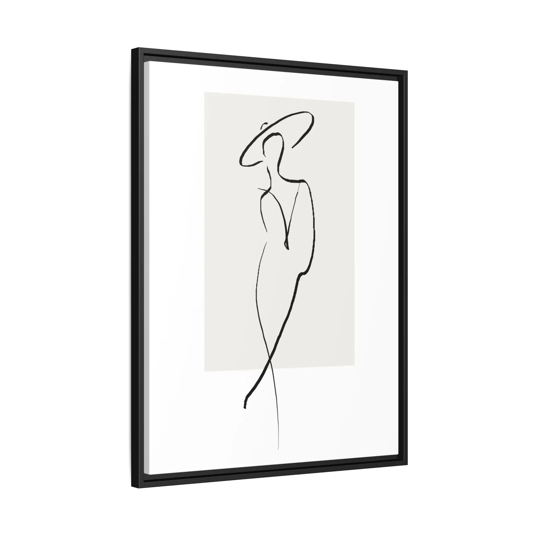 "N1" Sketch Framed Canvas Art – Decor for Modern Spaces