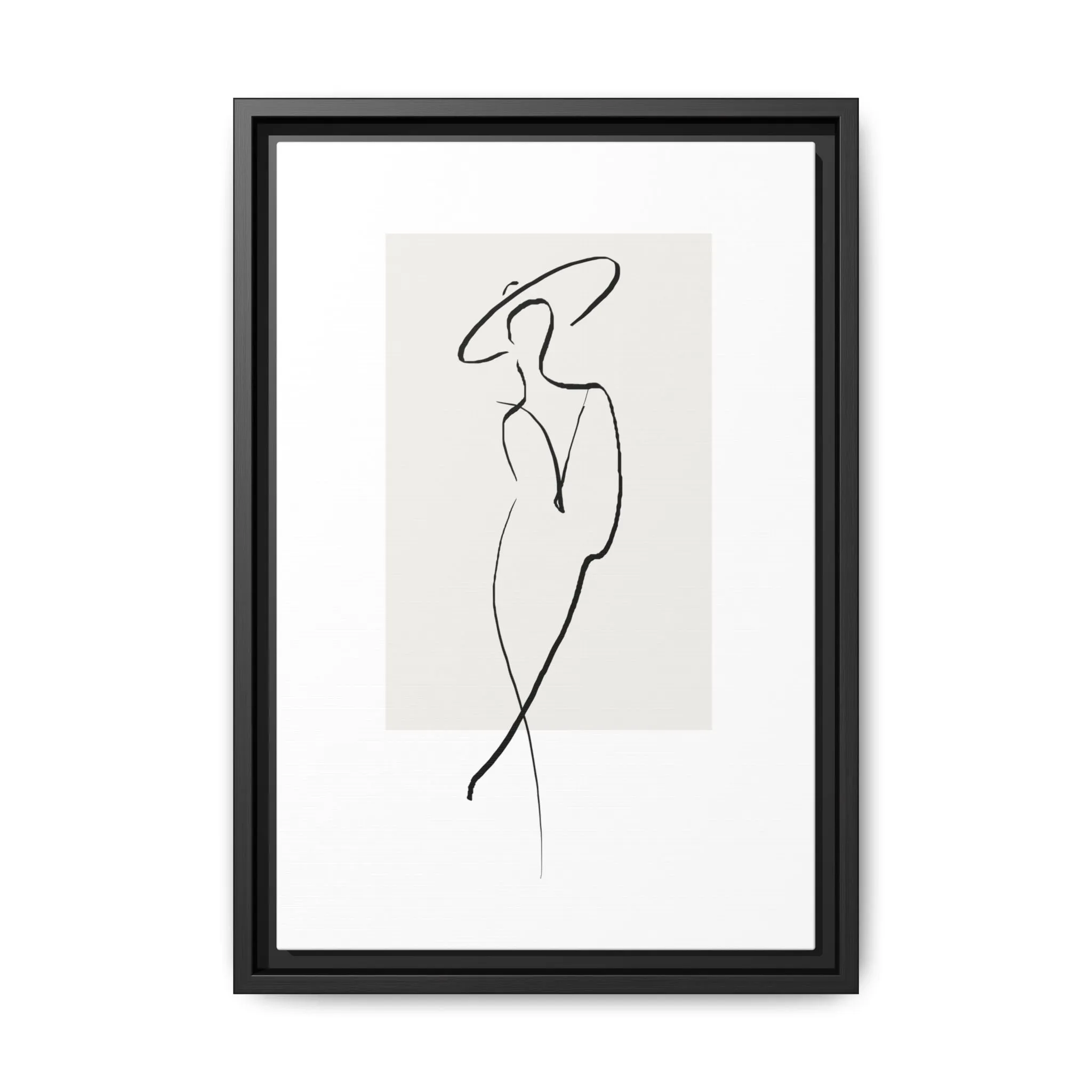 "N1" Sketch Framed Canvas Art – Decor for Modern Spaces
