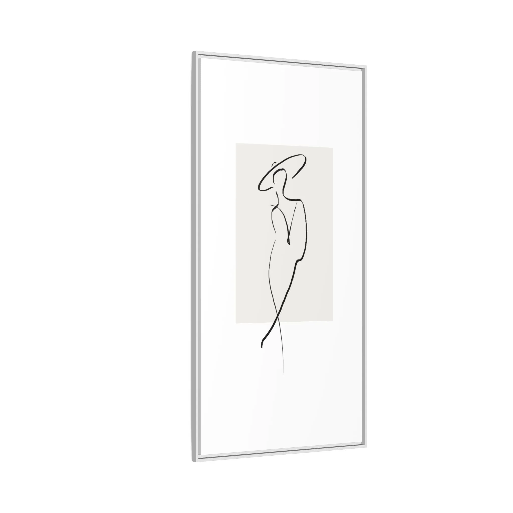 "N1" Sketch Framed Canvas Art – Decor for Modern Spaces