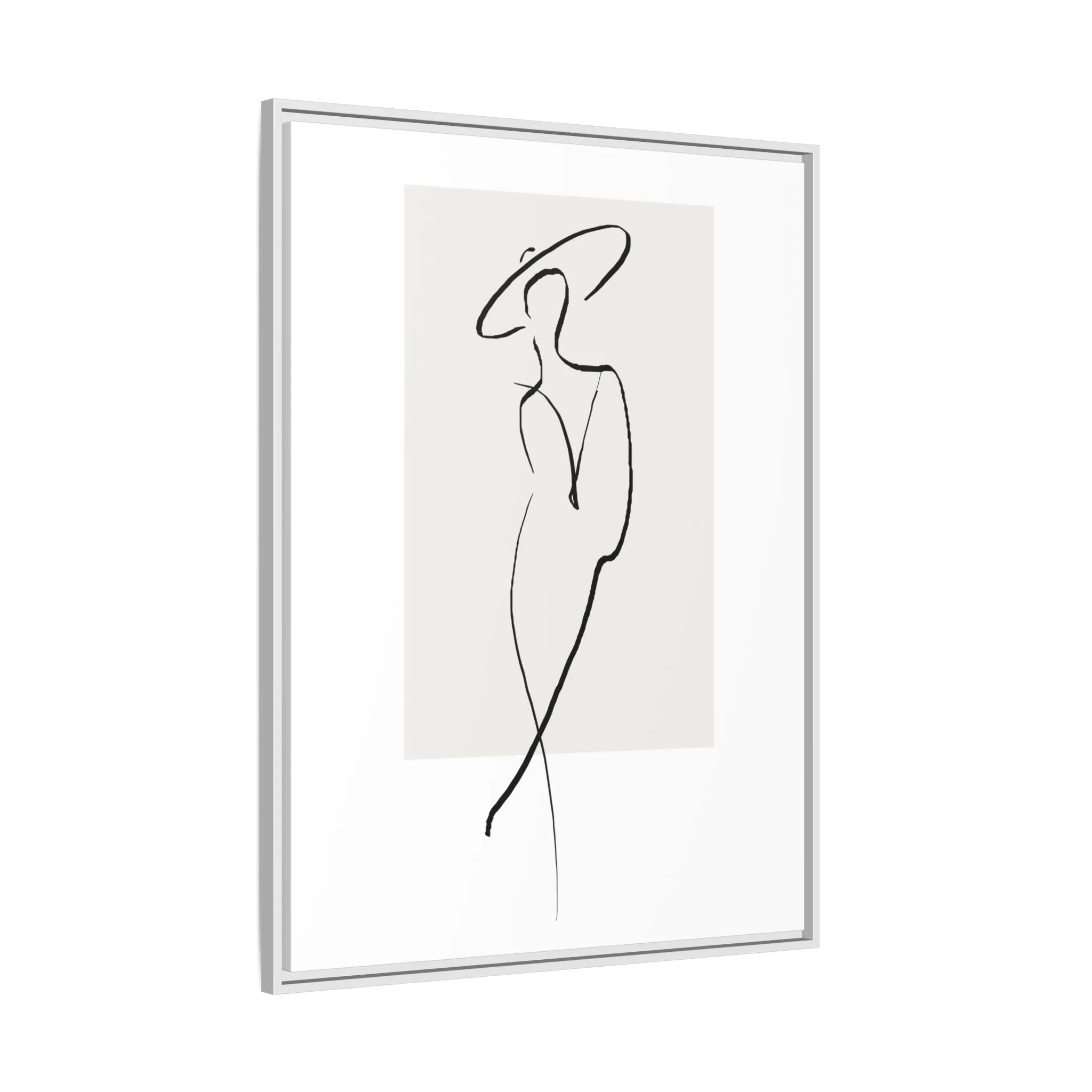 "N1" Sketch Framed Canvas Art – Decor for Modern Spaces