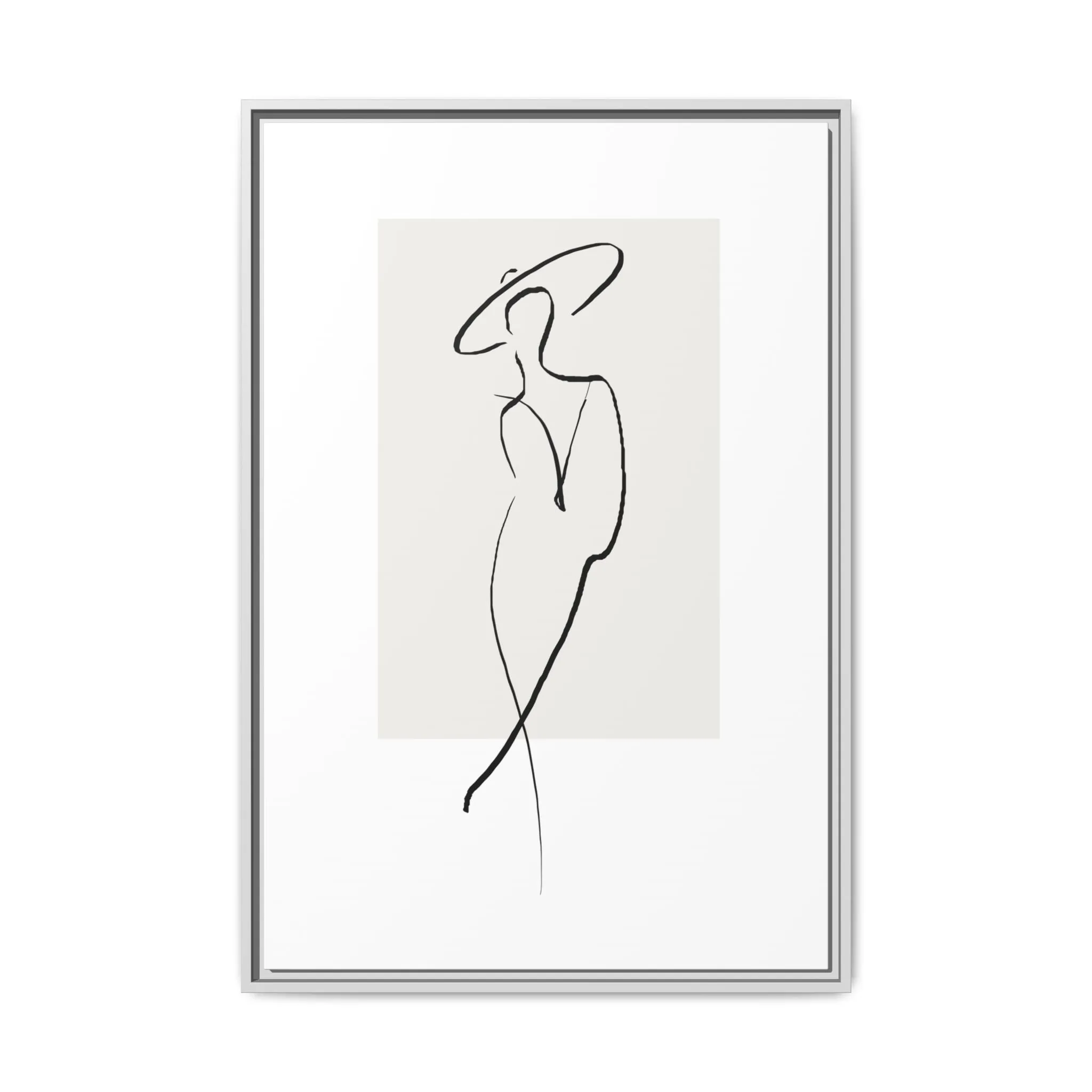 "N1" Sketch Framed Canvas Art – Decor for Modern Spaces
