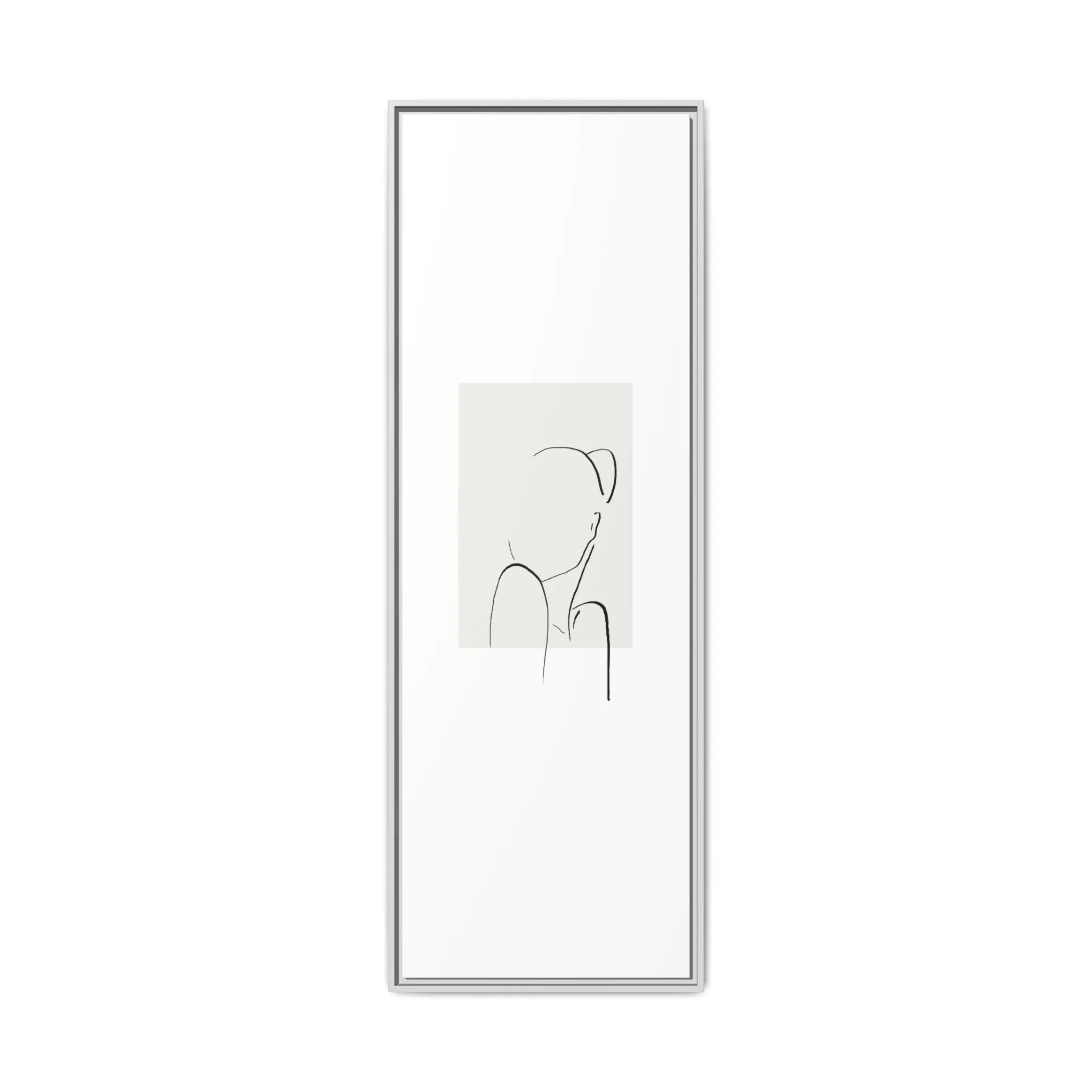 "N2" Sketch Framed Canvas Art – Decor for Modern Spaces