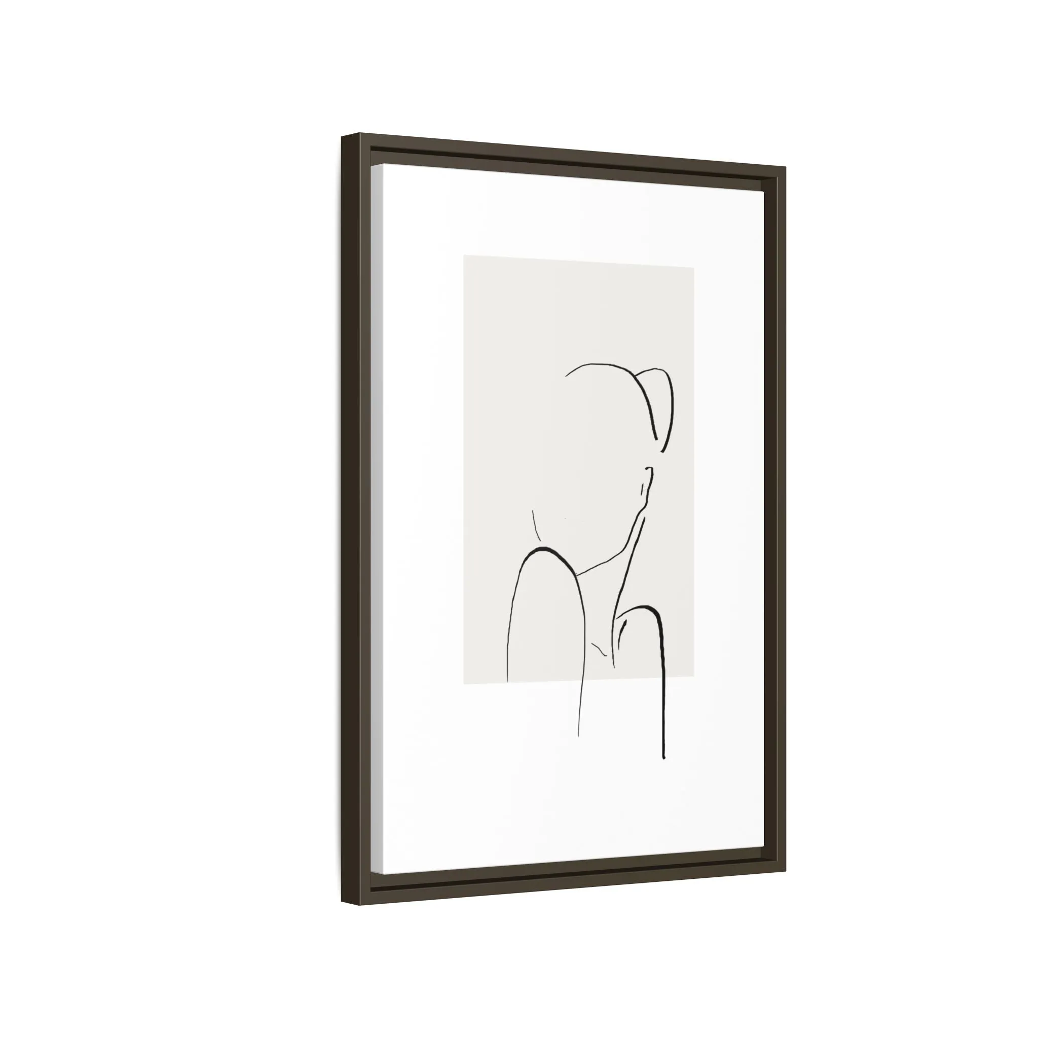 "N2" Sketch Framed Canvas Art – Decor for Modern Spaces