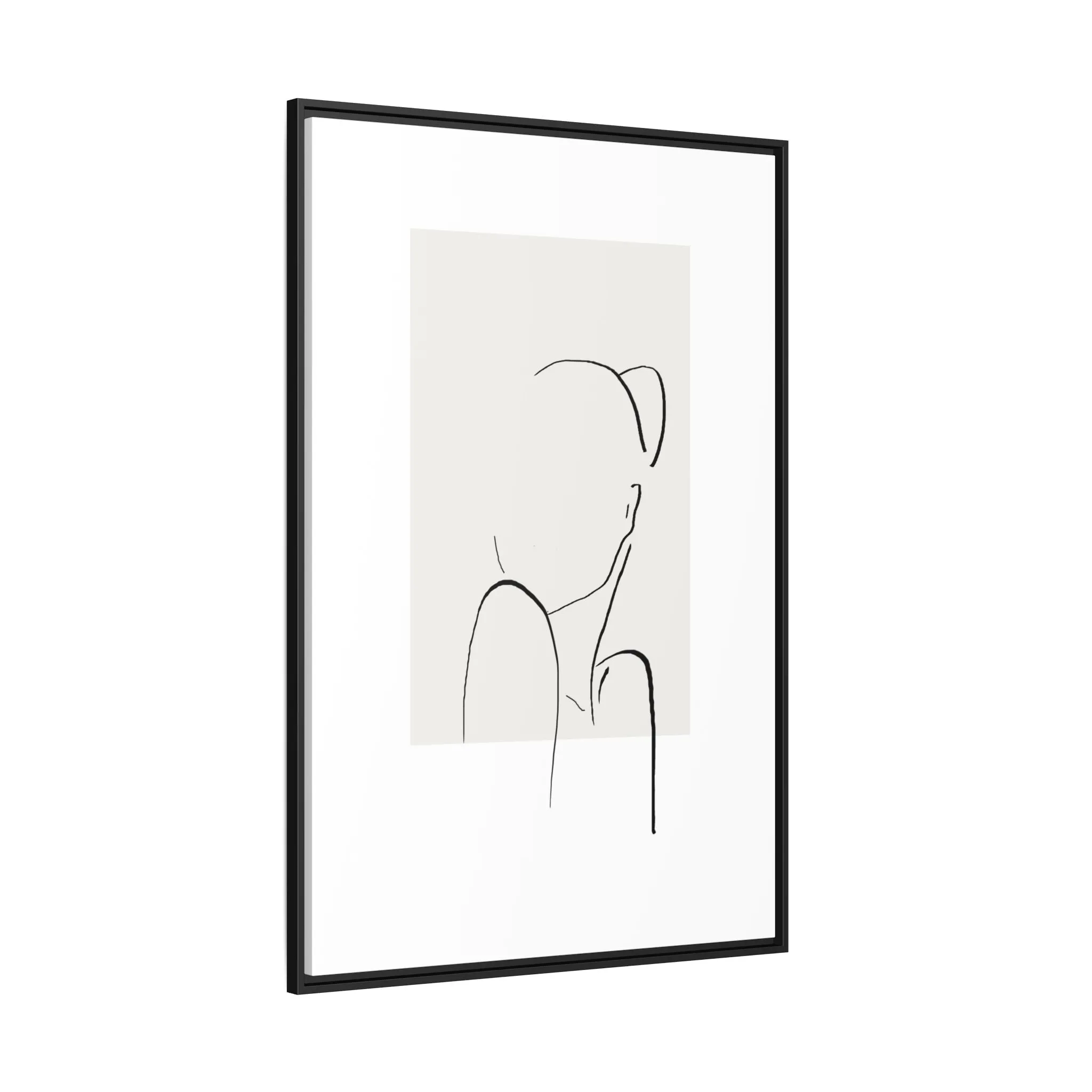 "N2" Sketch Framed Canvas Art – Decor for Modern Spaces