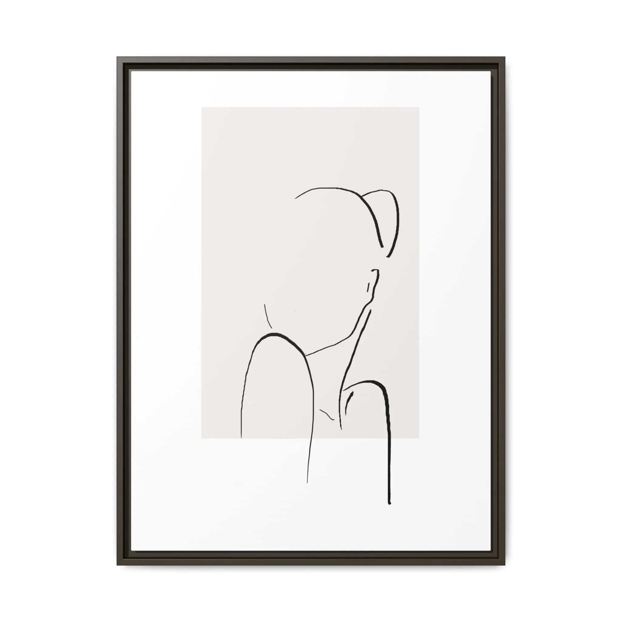 "N2" Sketch Framed Canvas Art – Decor for Modern Spaces