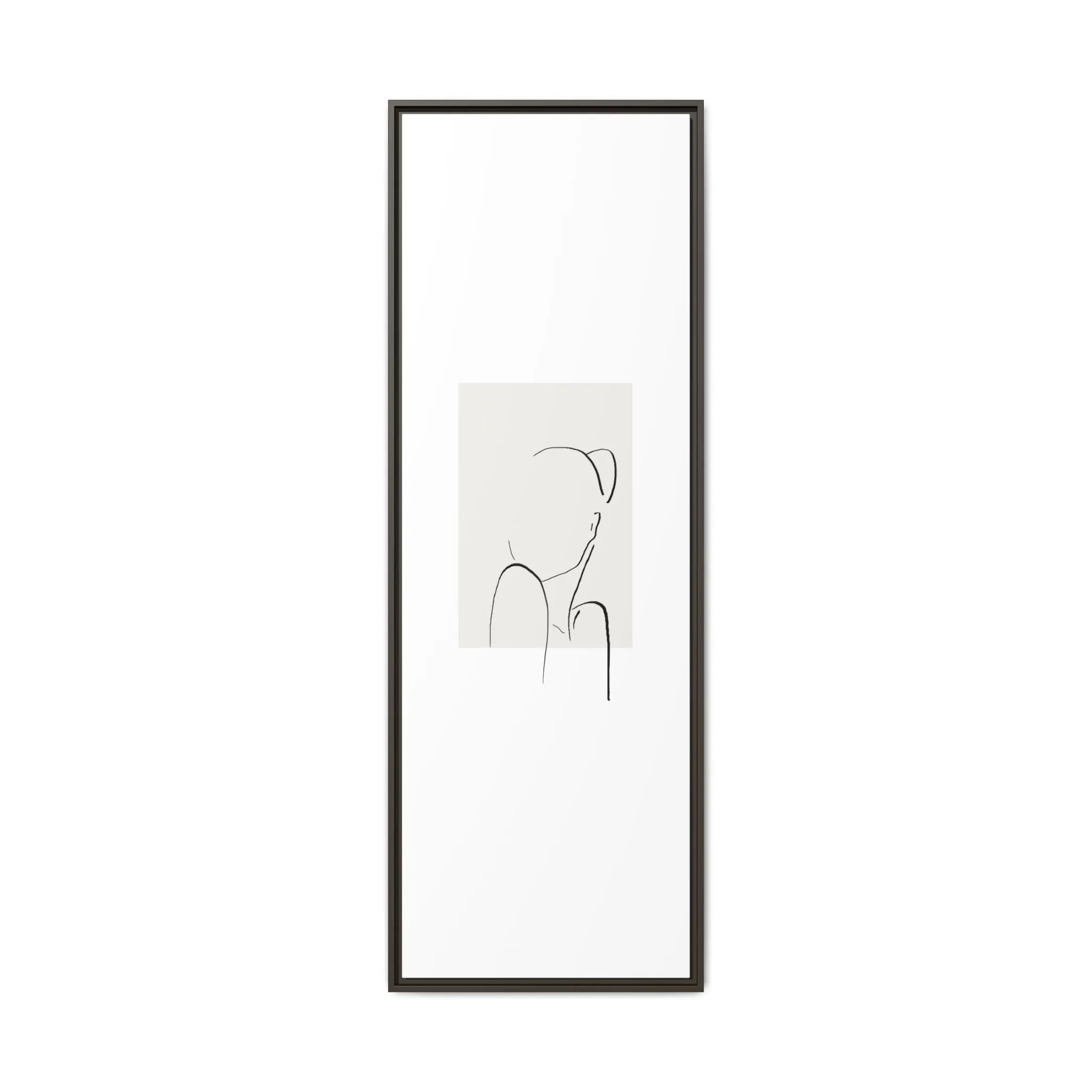 "N2" Sketch Framed Canvas Art – Decor for Modern Spaces