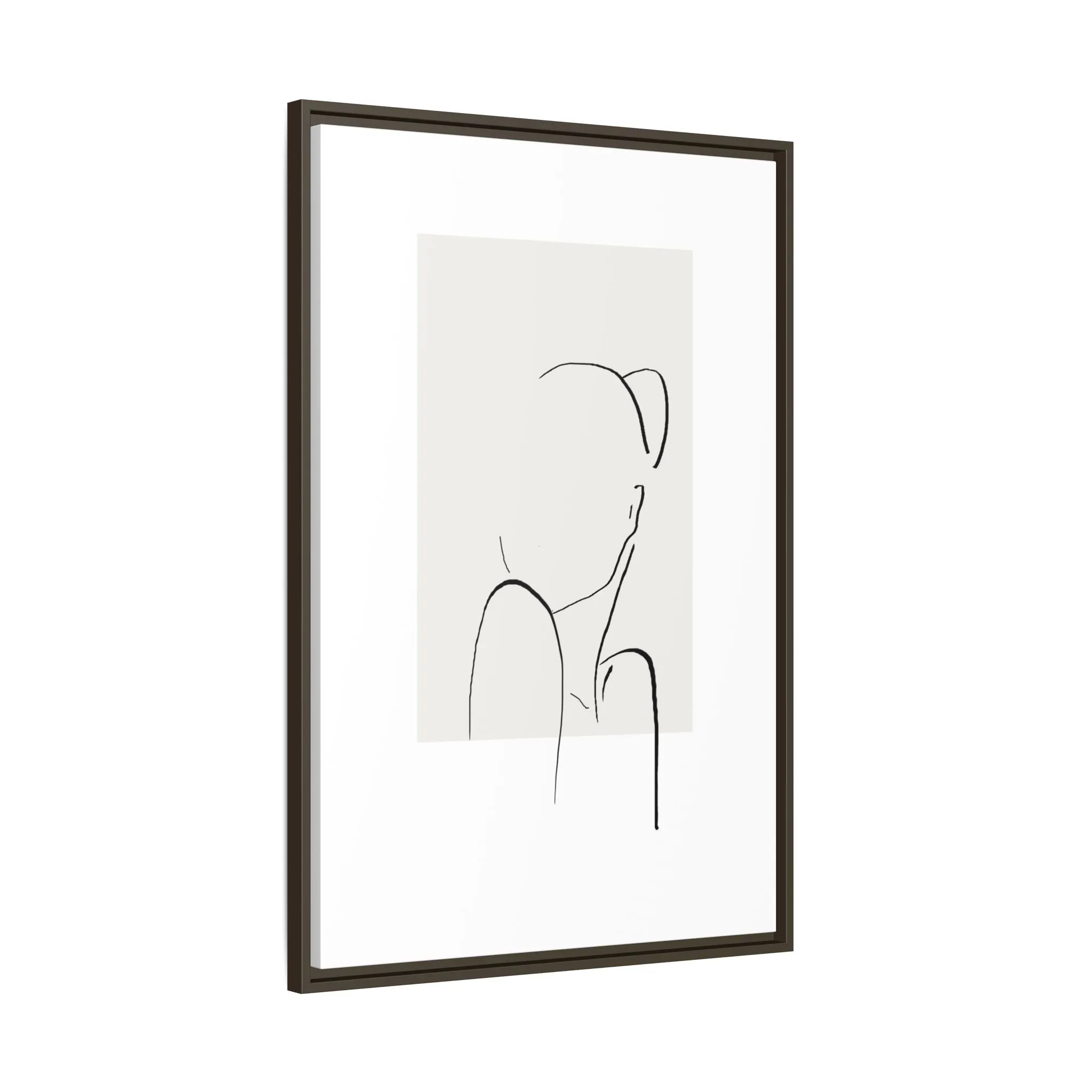 "N2" Sketch Framed Canvas Art – Decor for Modern Spaces