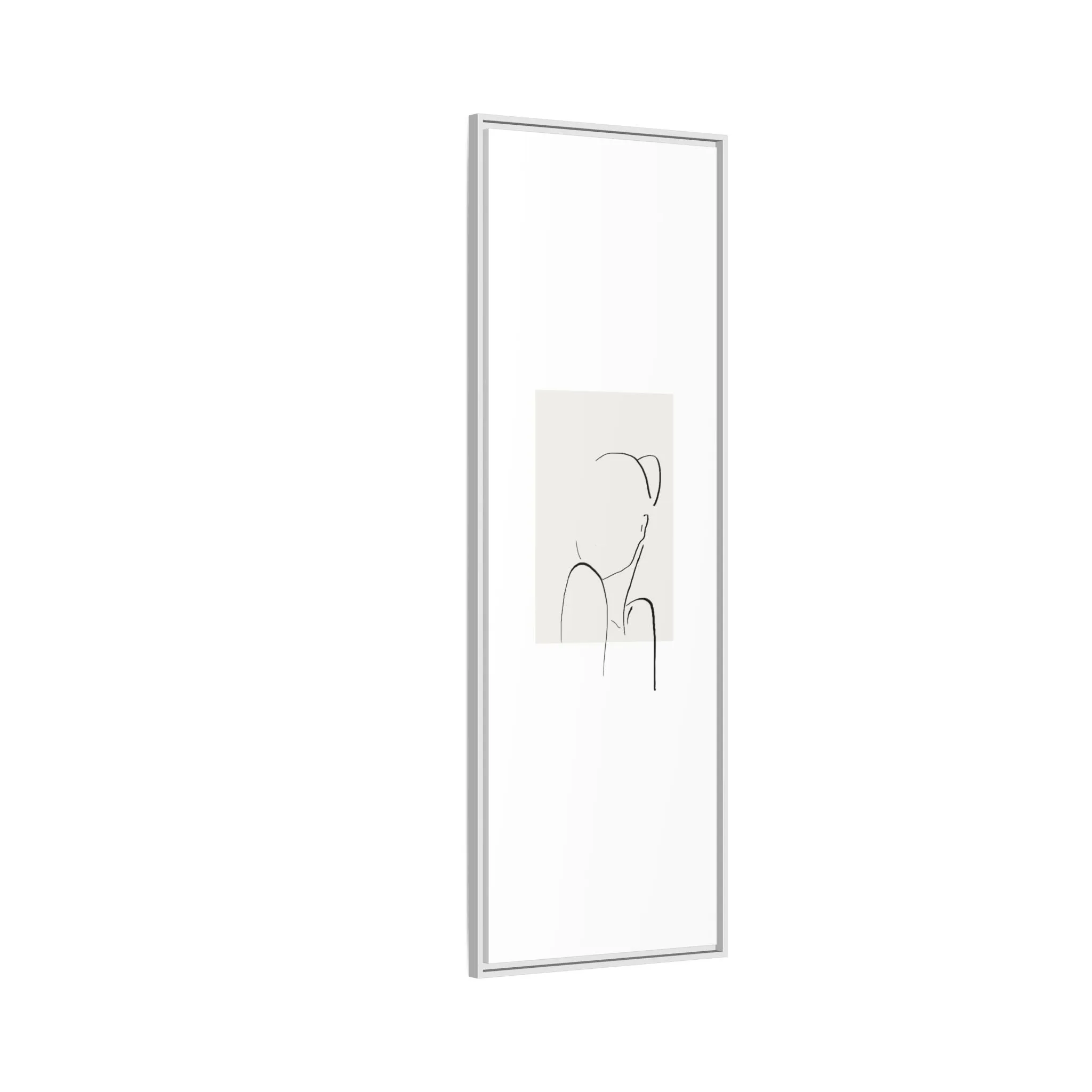 "N2" Sketch Framed Canvas Art – Decor for Modern Spaces