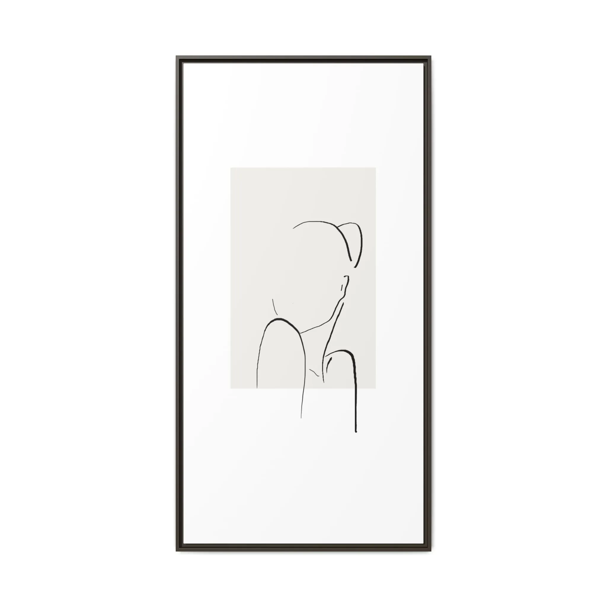 "N2" Sketch Framed Canvas Art – Decor for Modern Spaces