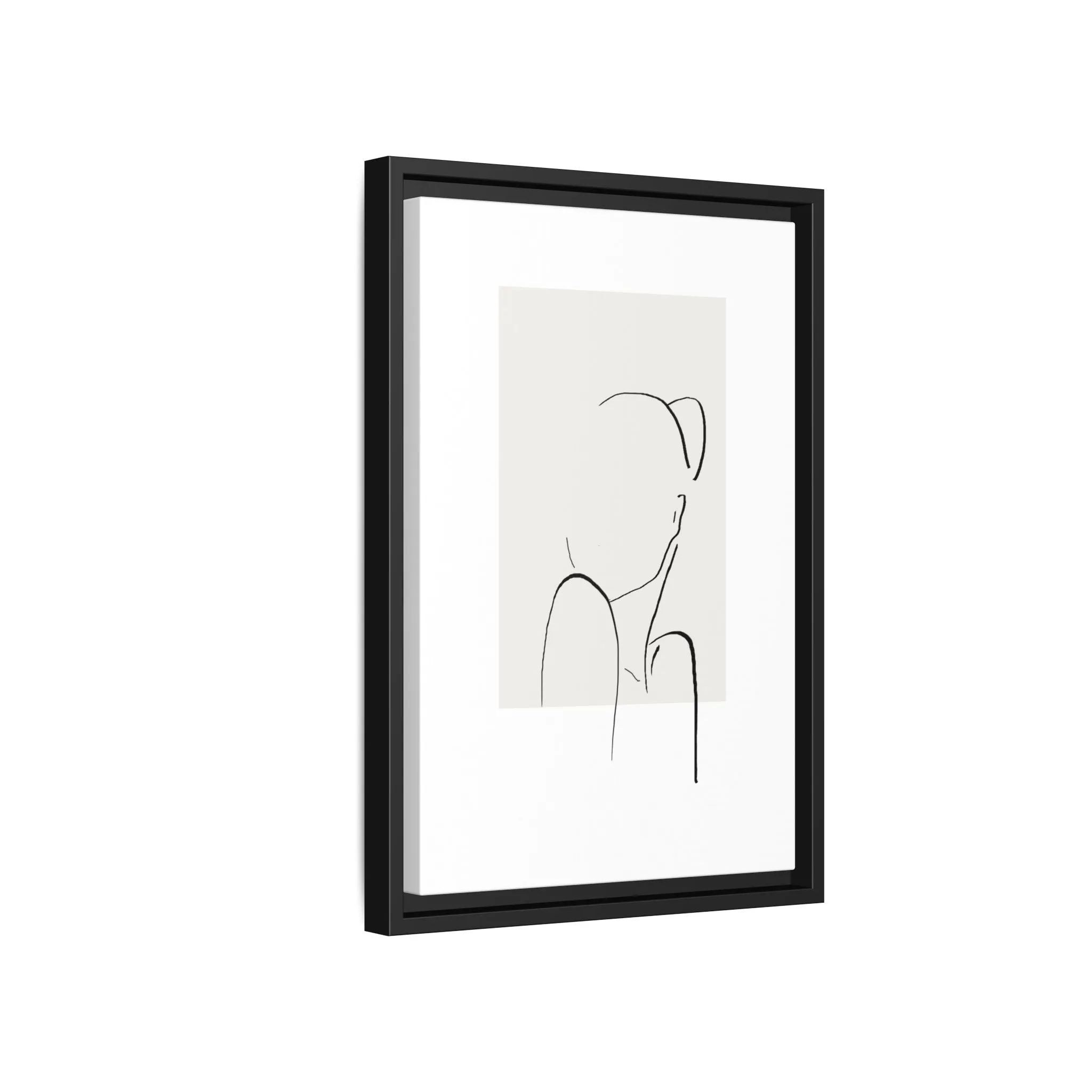 "N2" Sketch Framed Canvas Art – Decor for Modern Spaces