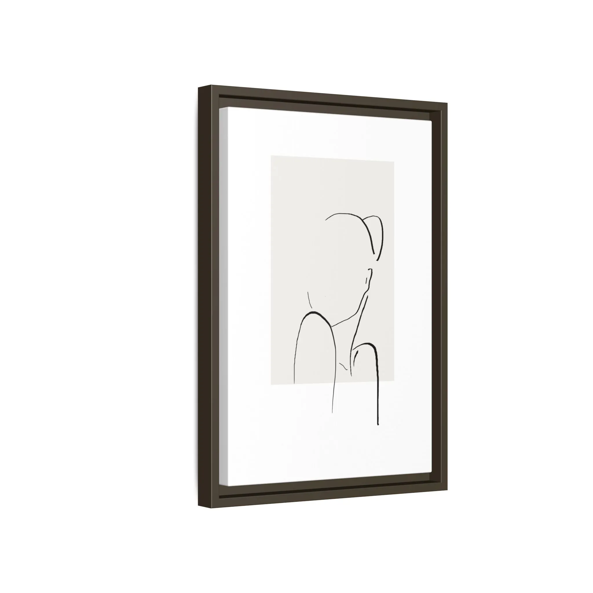 "N2" Sketch Framed Canvas Art – Decor for Modern Spaces