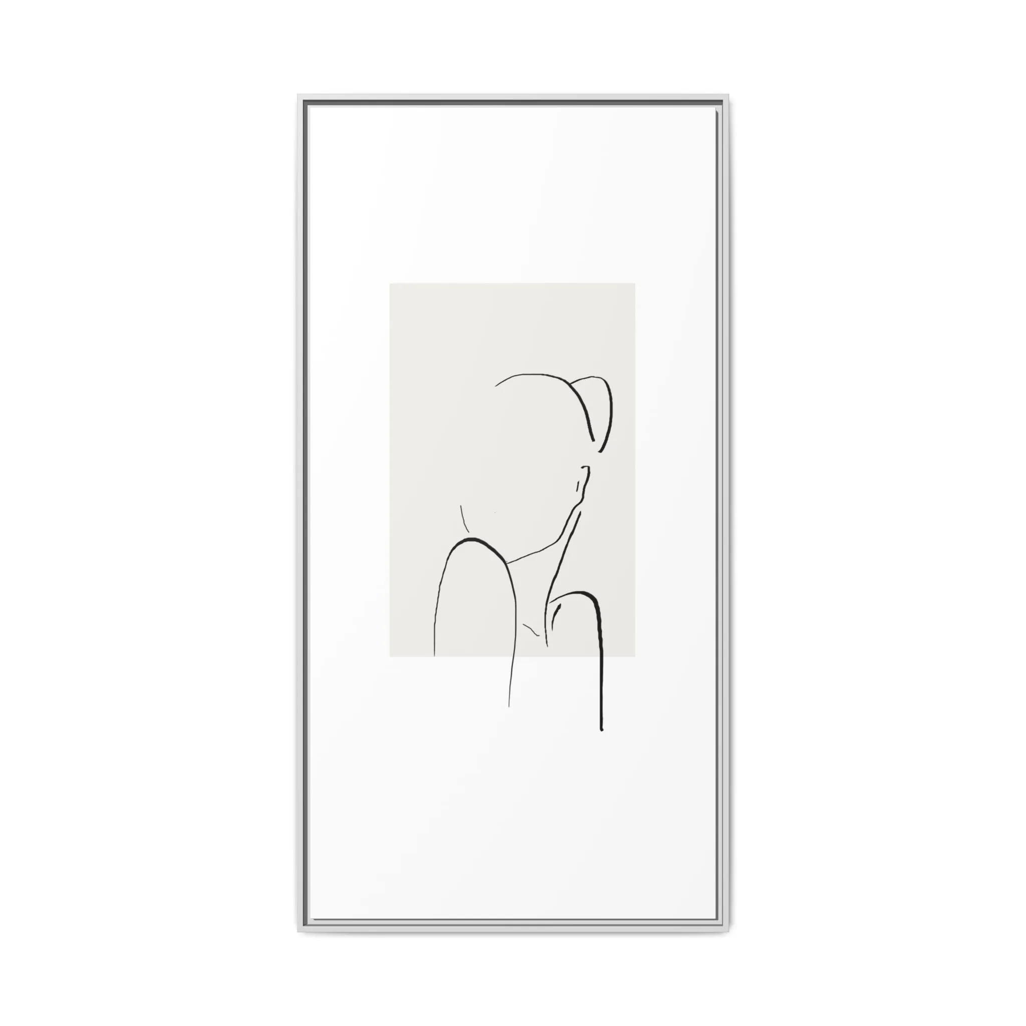 "N2" Sketch Framed Canvas Art – Decor for Modern Spaces