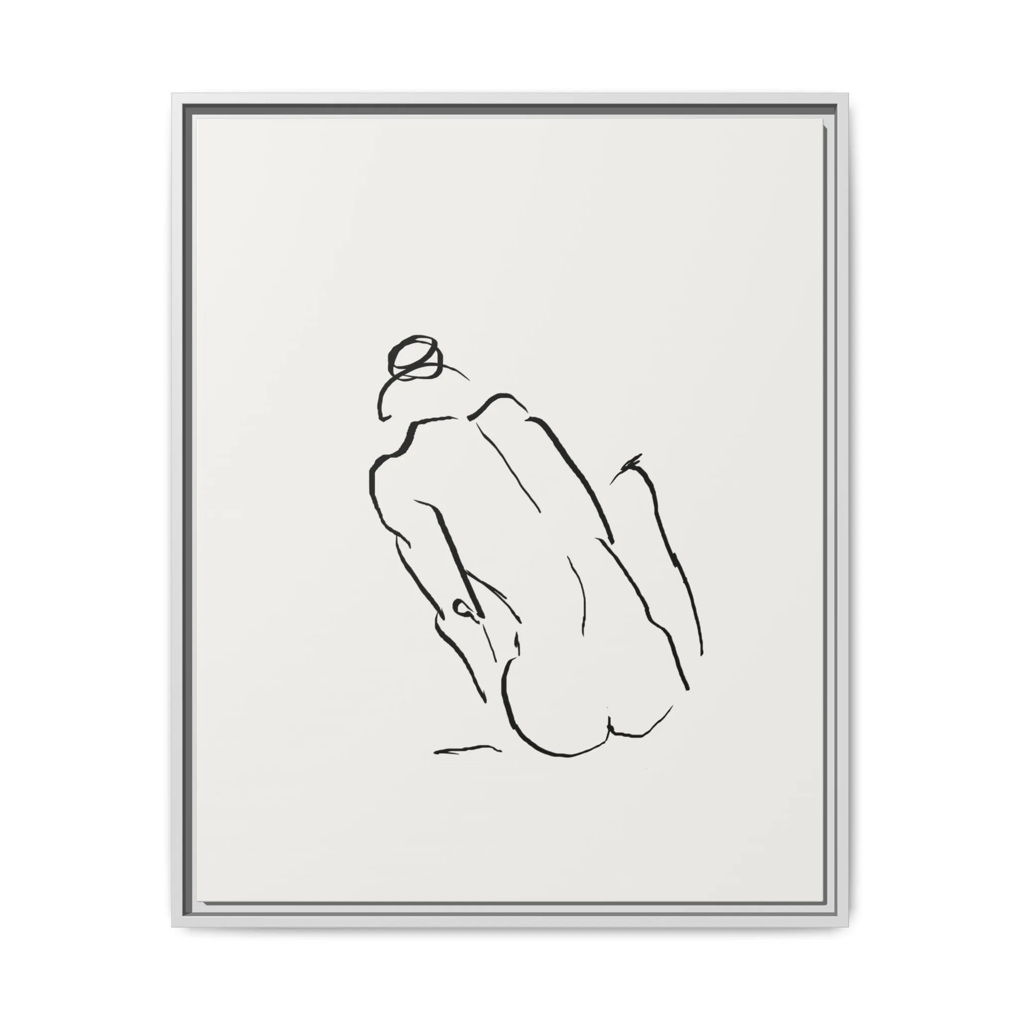 "N3" Sketch Framed Canvas Art – Decor for Modern Spaces
