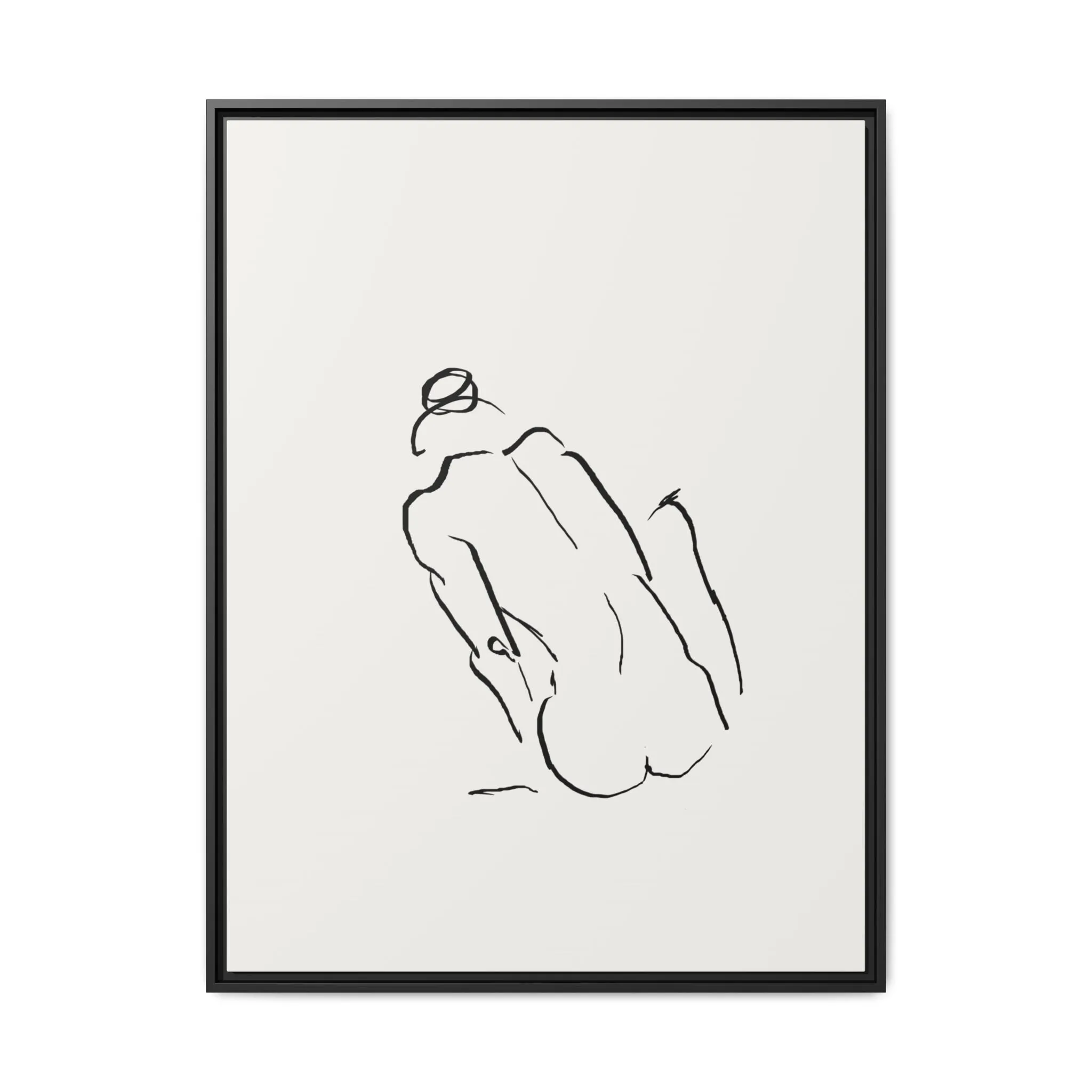 "N3" Sketch Framed Canvas Art – Decor for Modern Spaces
