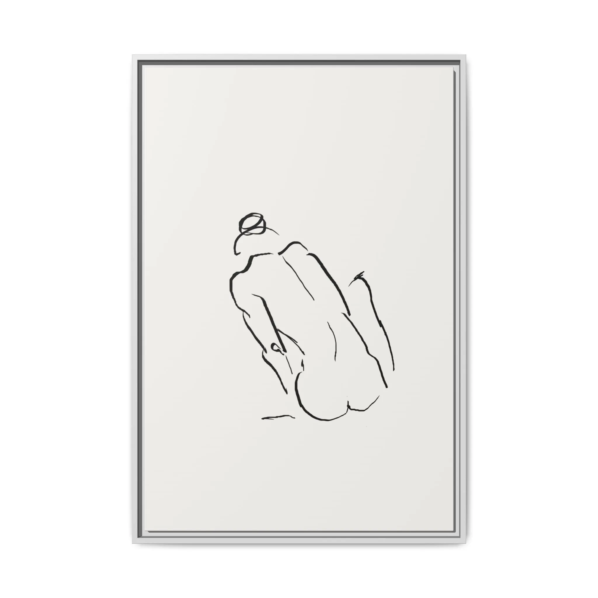 "N3" Sketch Framed Canvas Art – Decor for Modern Spaces