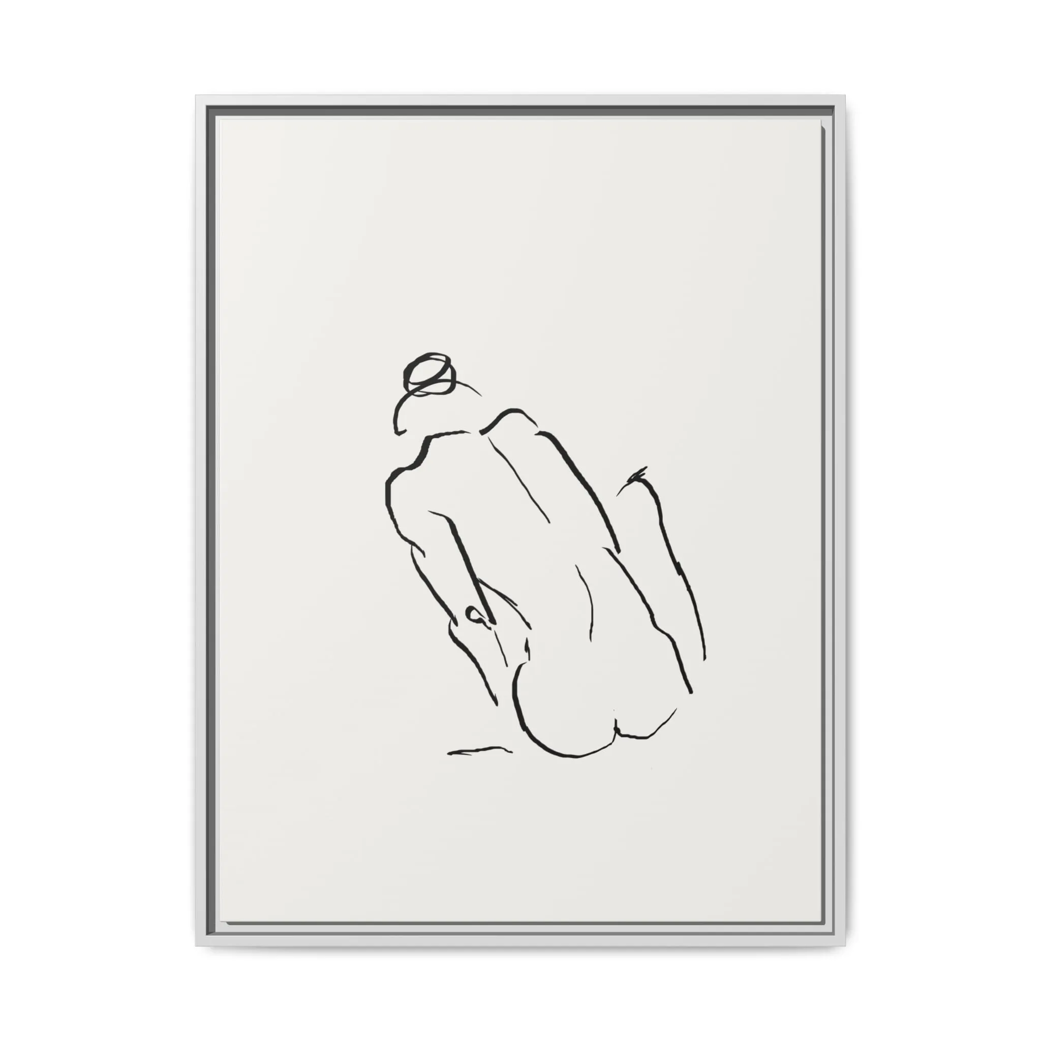 "N3" Sketch Framed Canvas Art – Decor for Modern Spaces