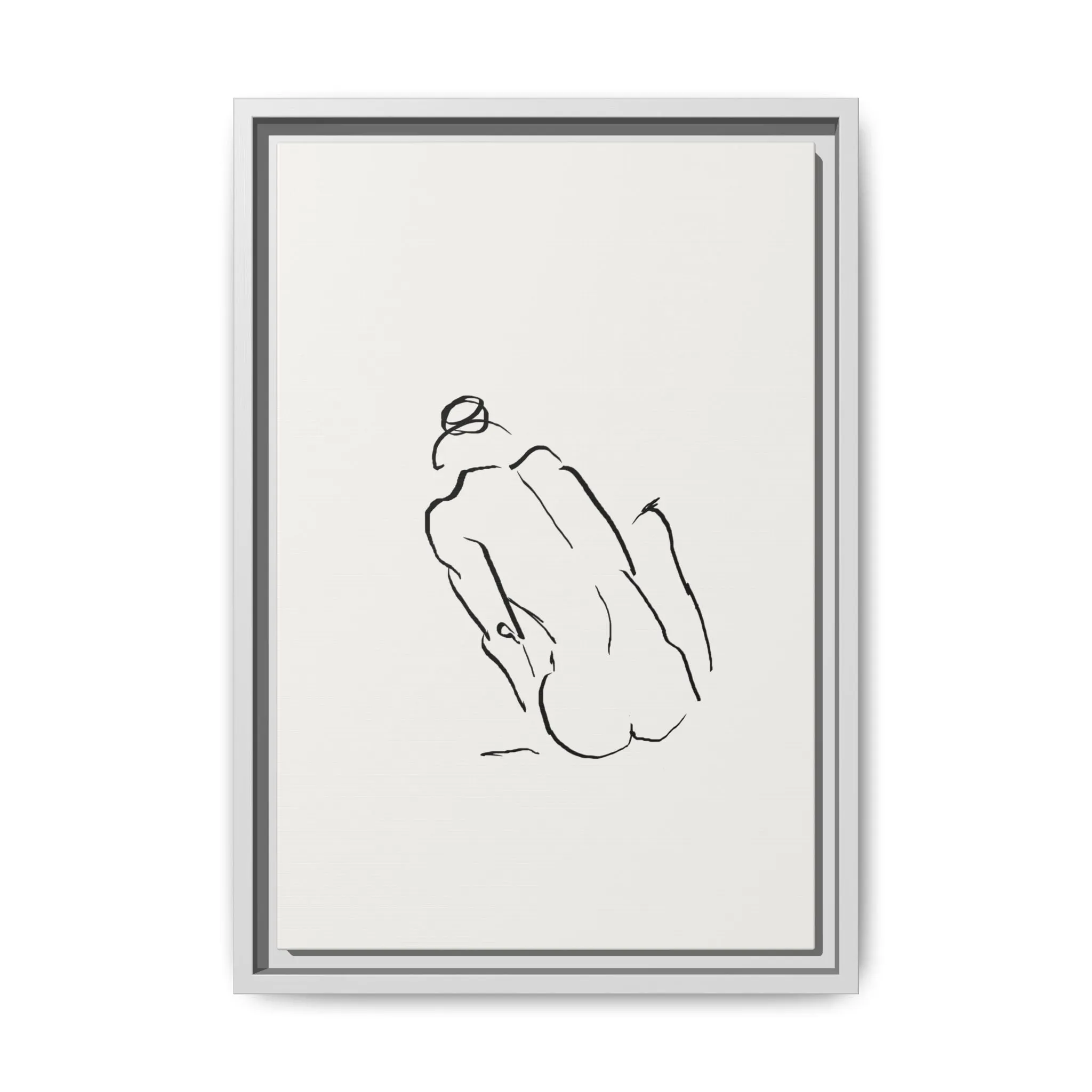 "N3" Sketch Framed Canvas Art – Decor for Modern Spaces