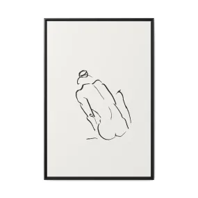 "N3" Sketch Framed Canvas Art – Decor for Modern Spaces