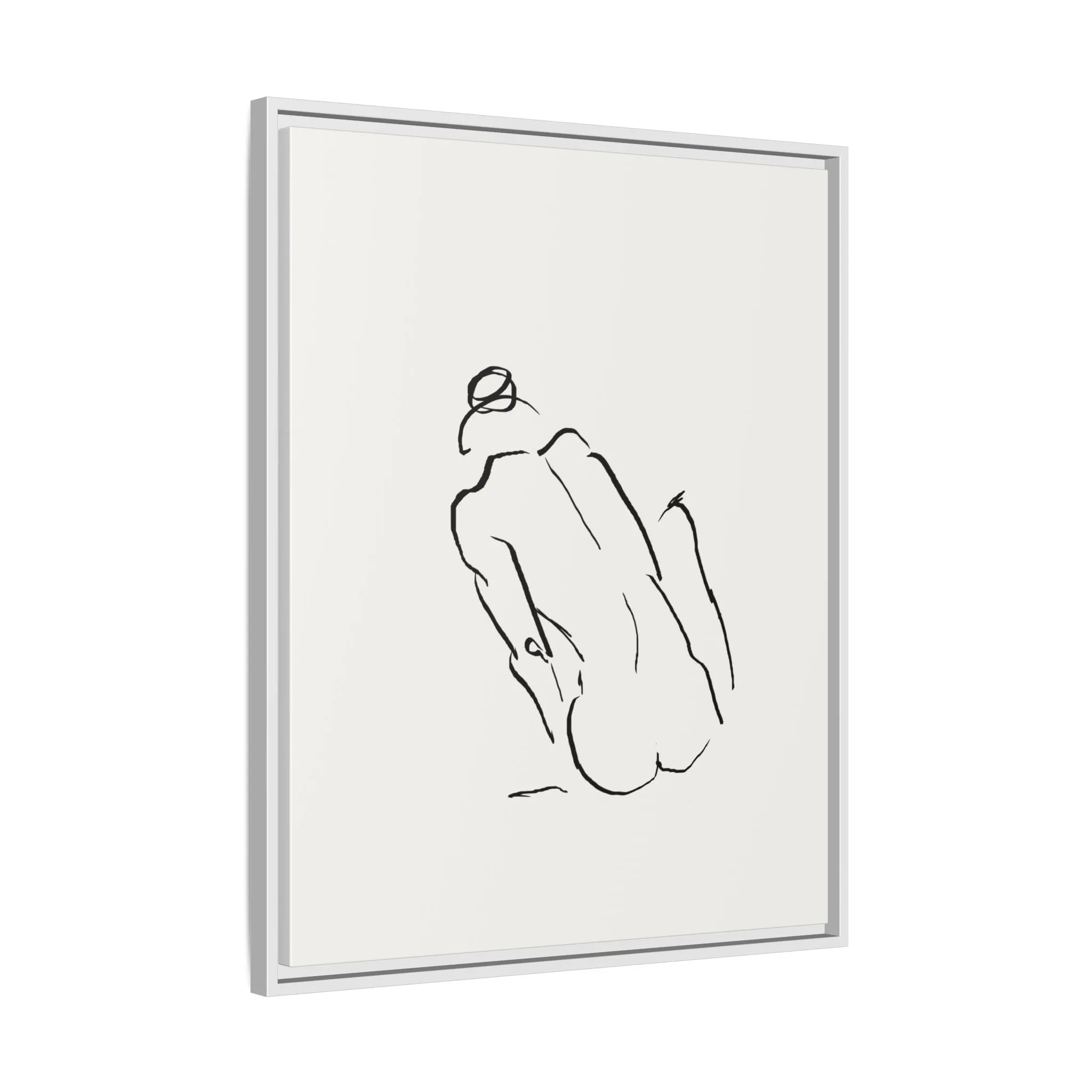 "N3" Sketch Framed Canvas Art – Decor for Modern Spaces