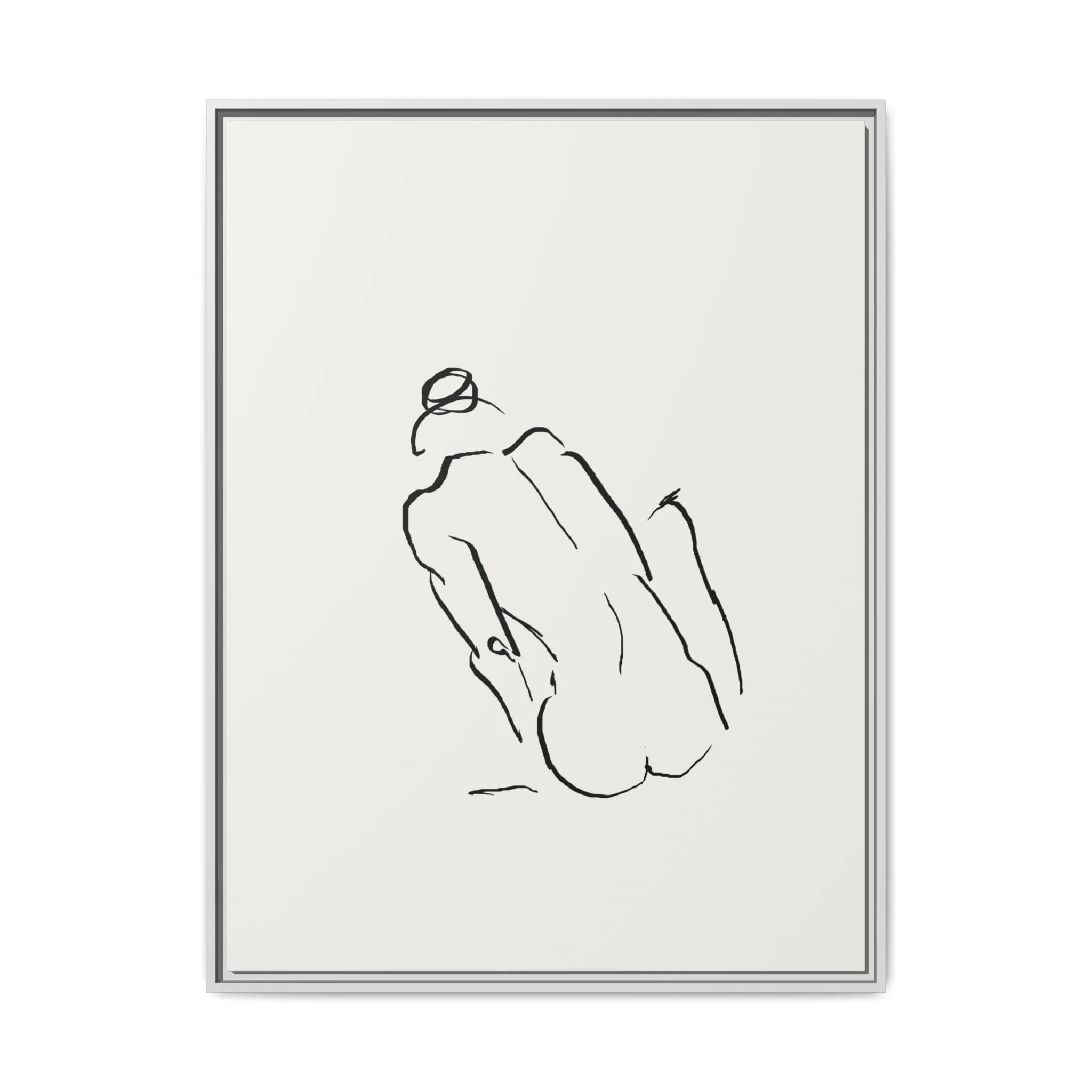 "N3" Sketch Framed Canvas Art – Decor for Modern Spaces