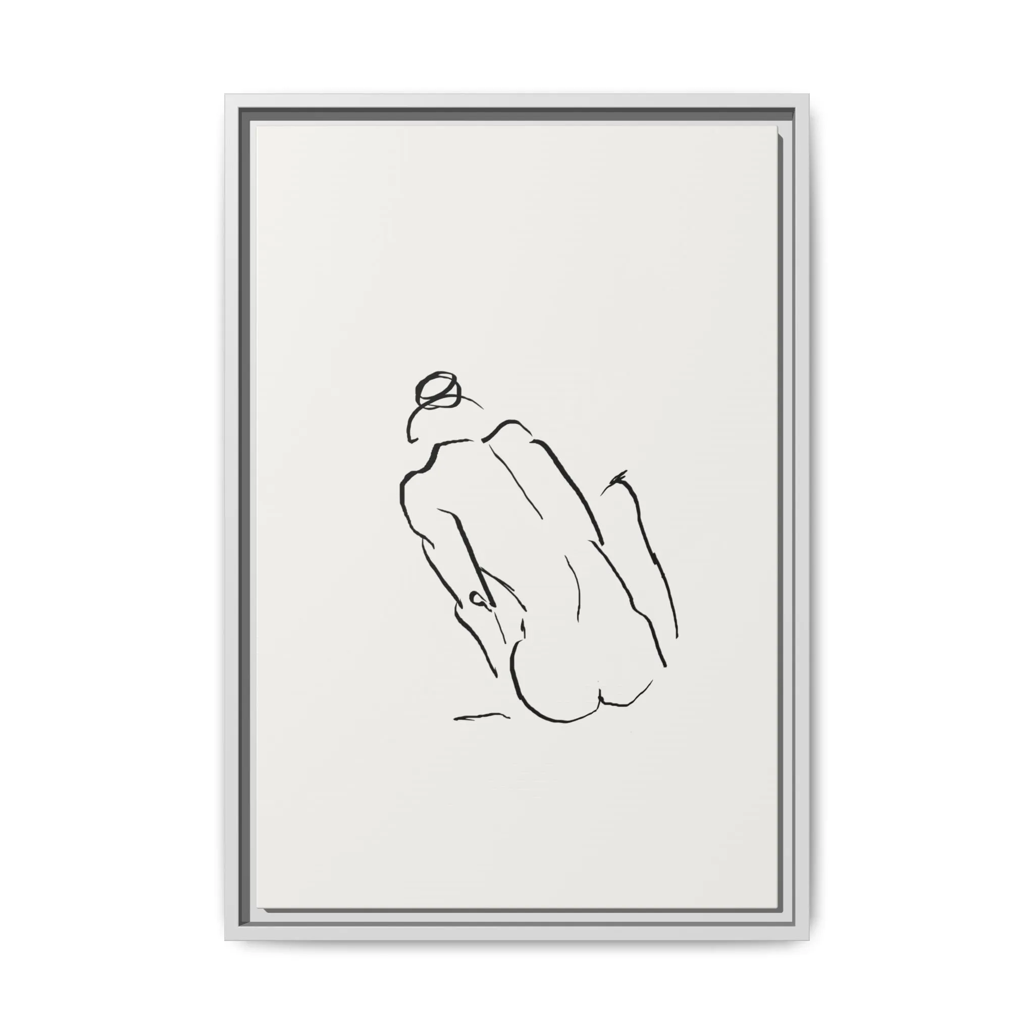 "N3" Sketch Framed Canvas Art – Decor for Modern Spaces