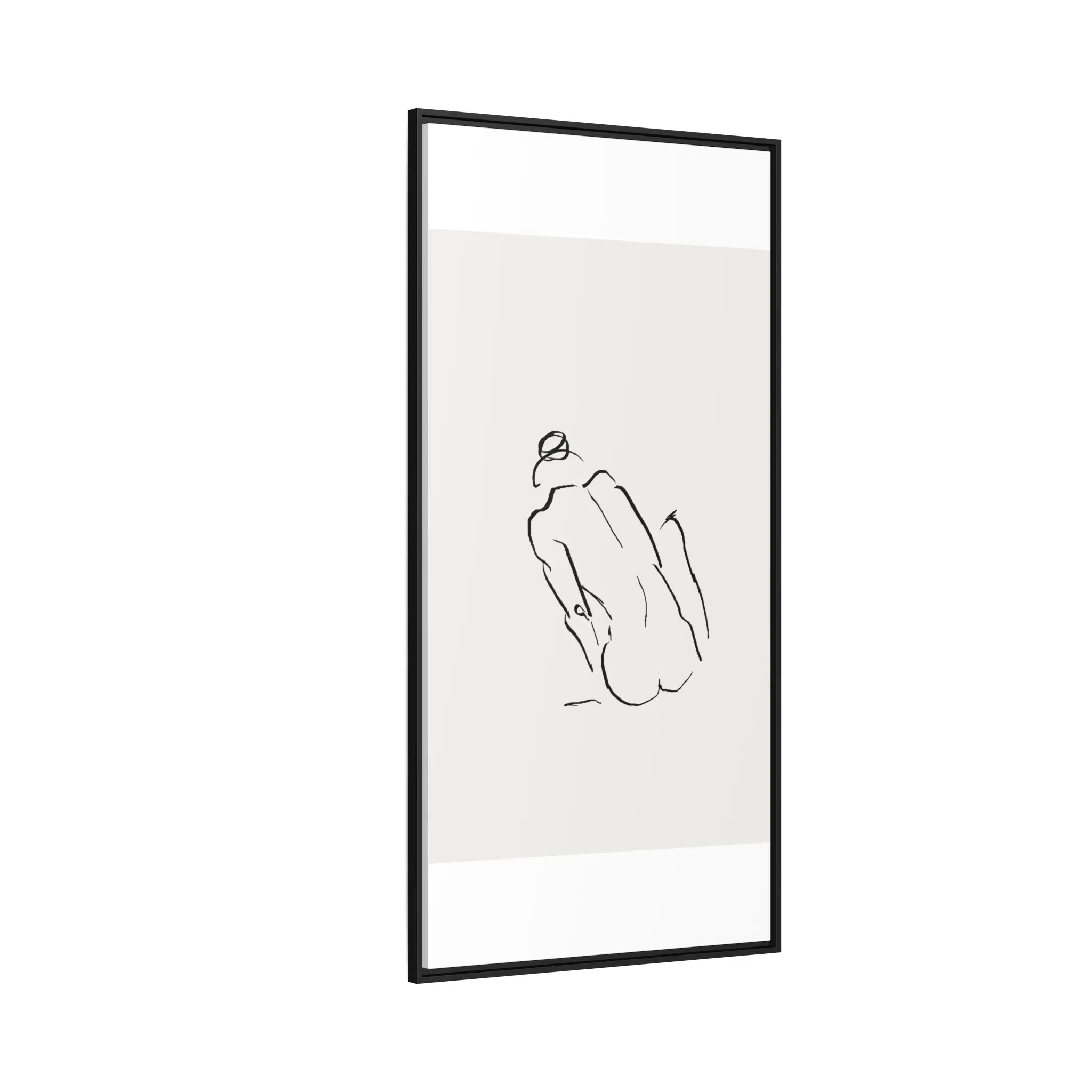 "N3" Sketch Framed Canvas Art – Decor for Modern Spaces