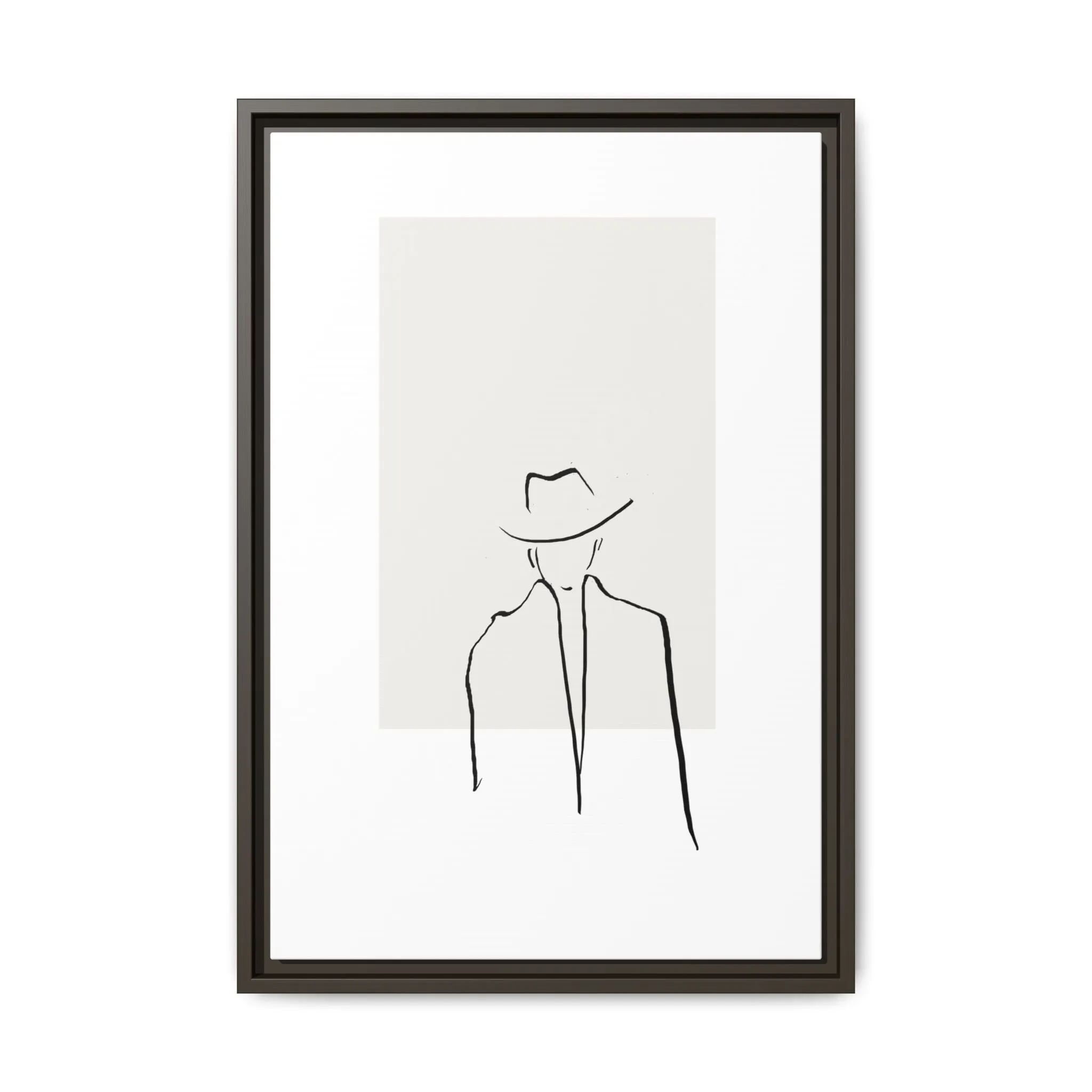 "N4" Sketch Framed Canvas Art – Decor for Modern Spaces