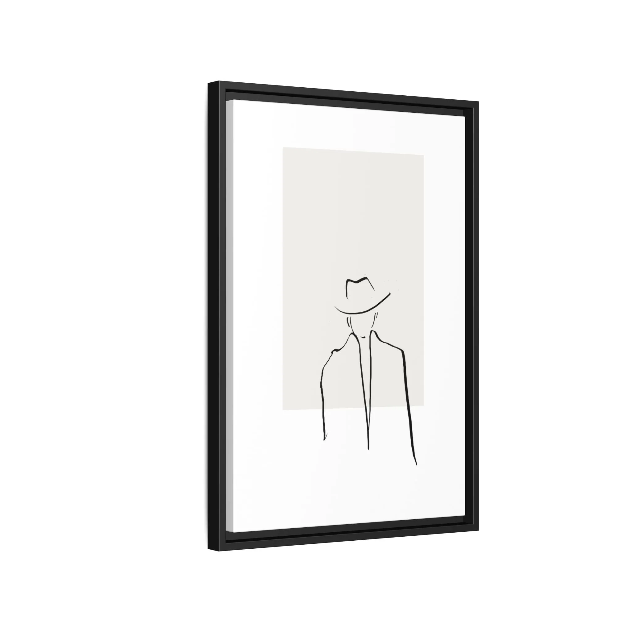 "N4" Sketch Framed Canvas Art – Decor for Modern Spaces