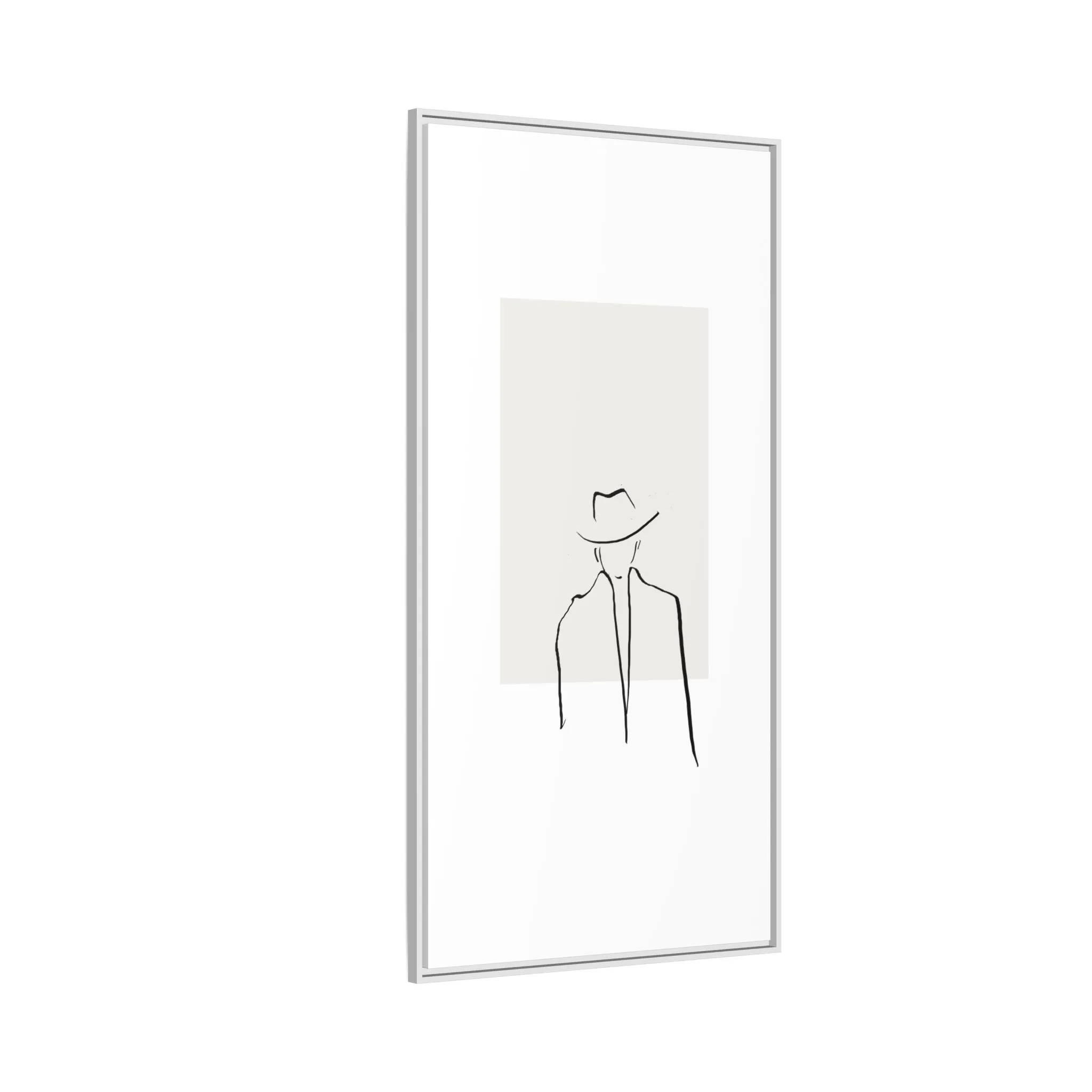"N4" Sketch Framed Canvas Art – Decor for Modern Spaces