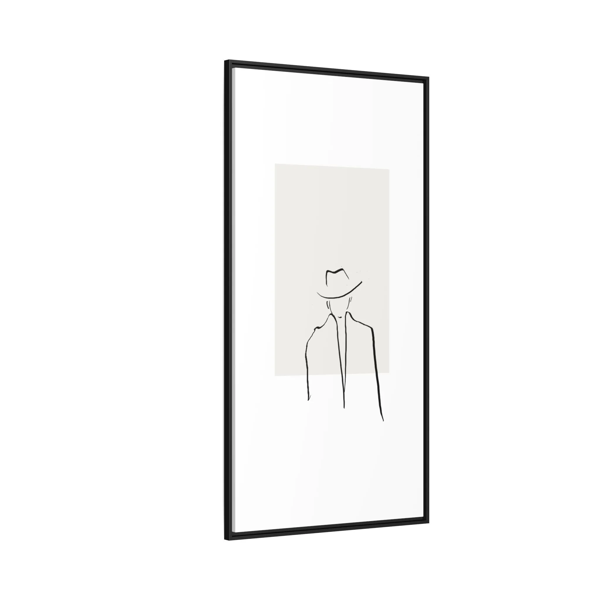 "N4" Sketch Framed Canvas Art – Decor for Modern Spaces