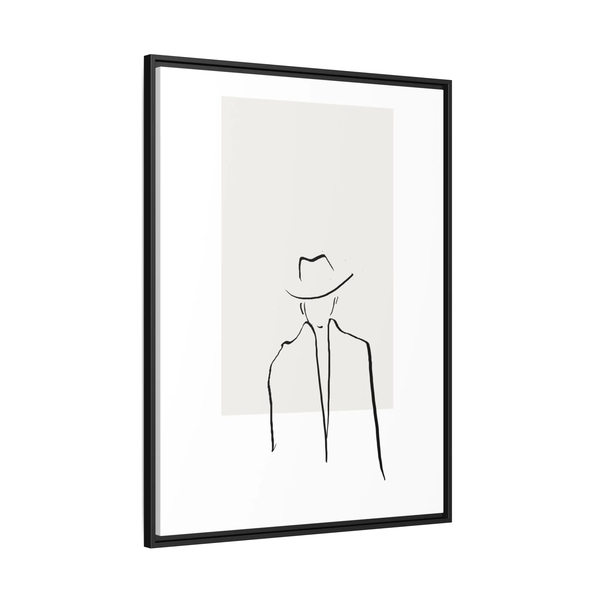 "N4" Sketch Framed Canvas Art – Decor for Modern Spaces