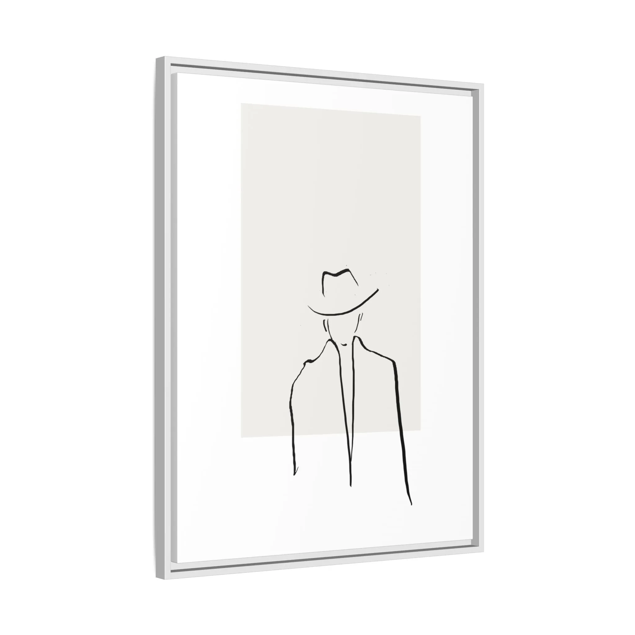 "N4" Sketch Framed Canvas Art – Decor for Modern Spaces