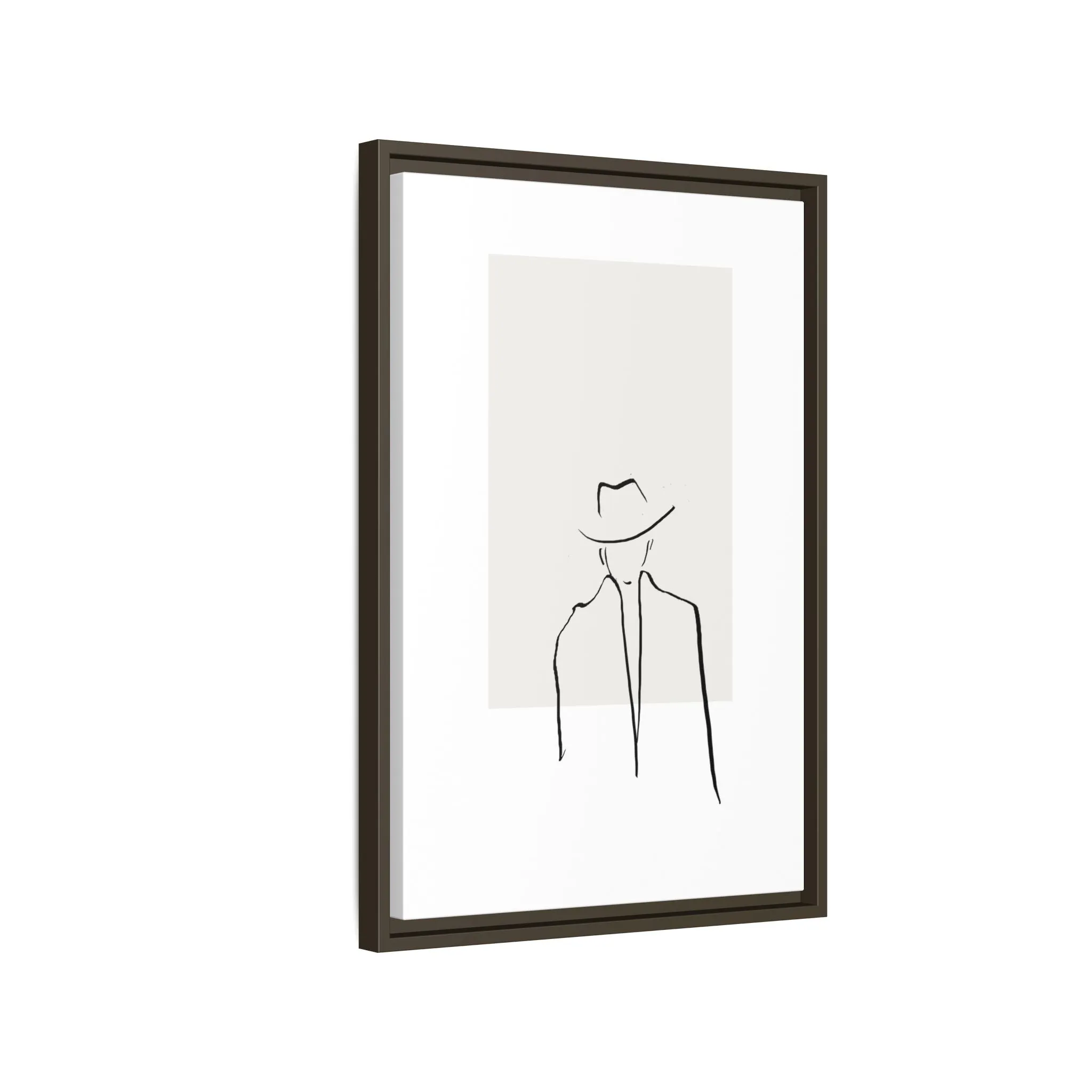 "N4" Sketch Framed Canvas Art – Decor for Modern Spaces