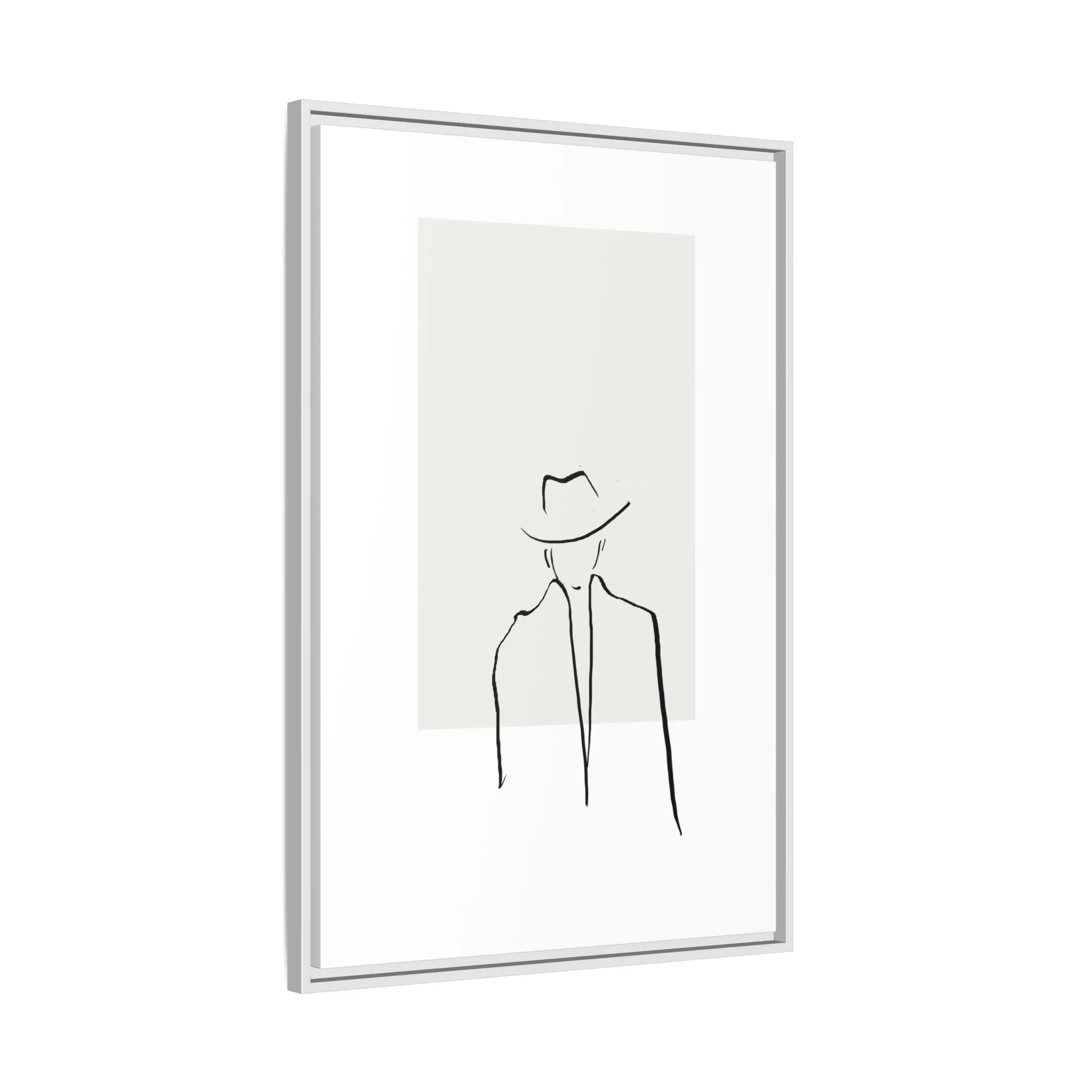 "N4" Sketch Framed Canvas Art – Decor for Modern Spaces