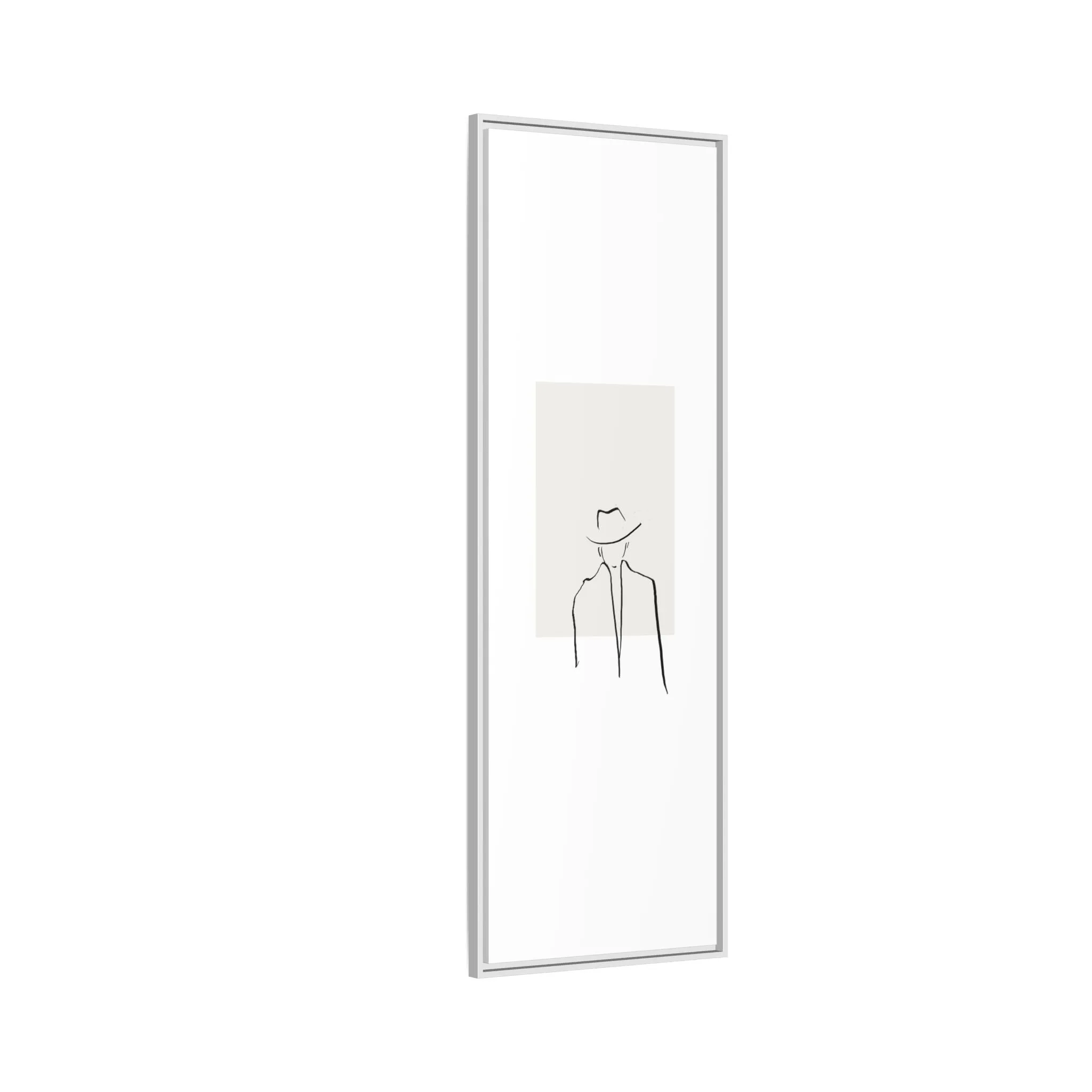 "N4" Sketch Framed Canvas Art – Decor for Modern Spaces
