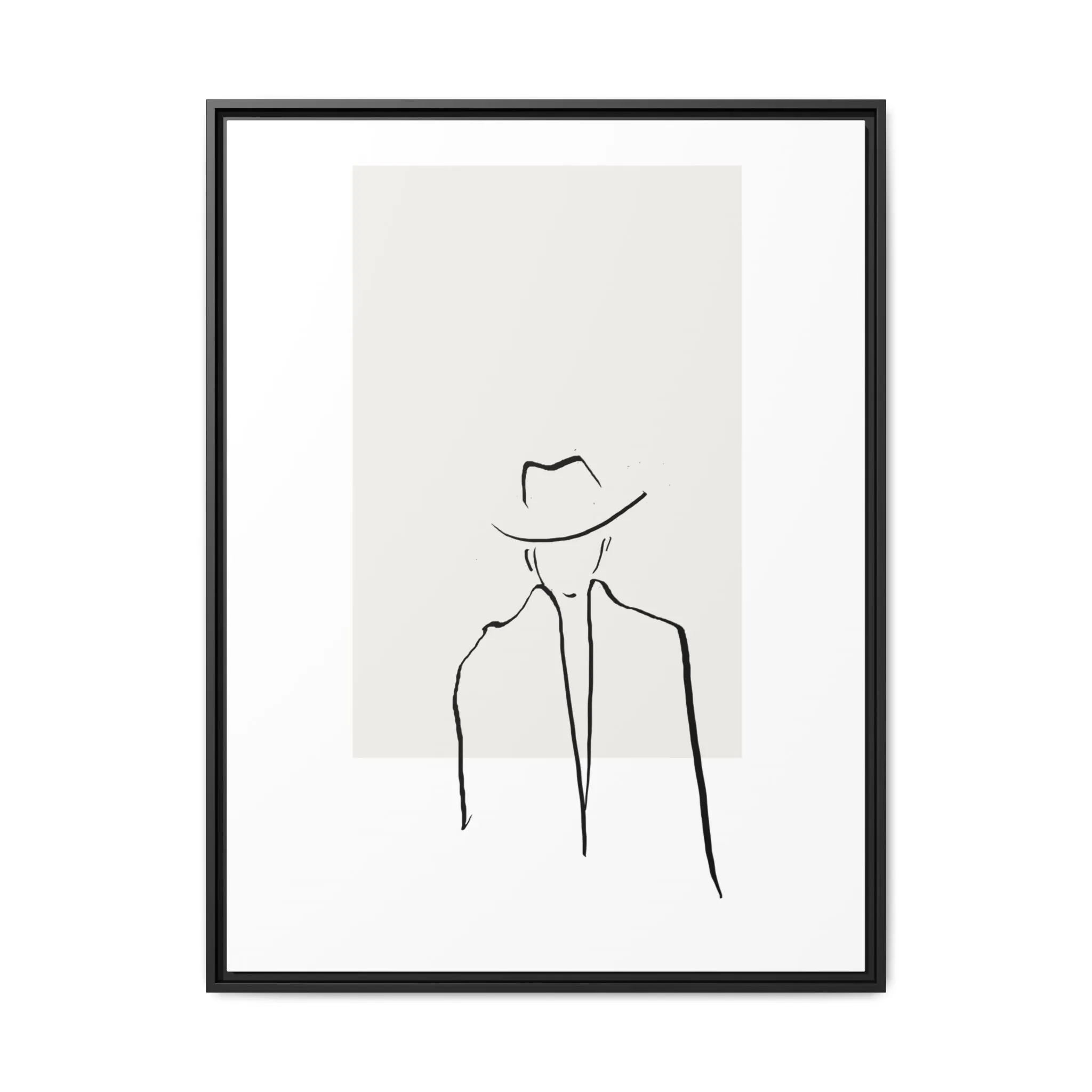 "N4" Sketch Framed Canvas Art – Decor for Modern Spaces
