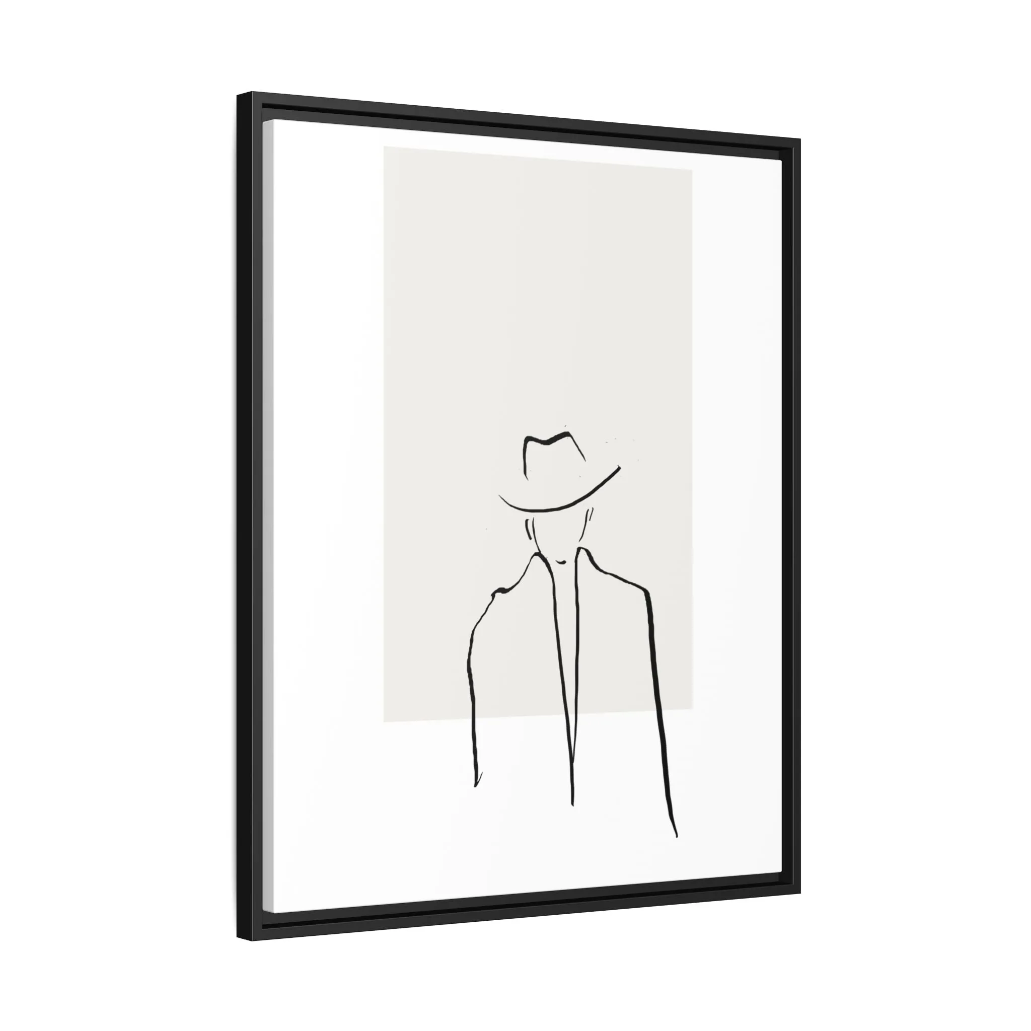 "N4" Sketch Framed Canvas Art – Decor for Modern Spaces